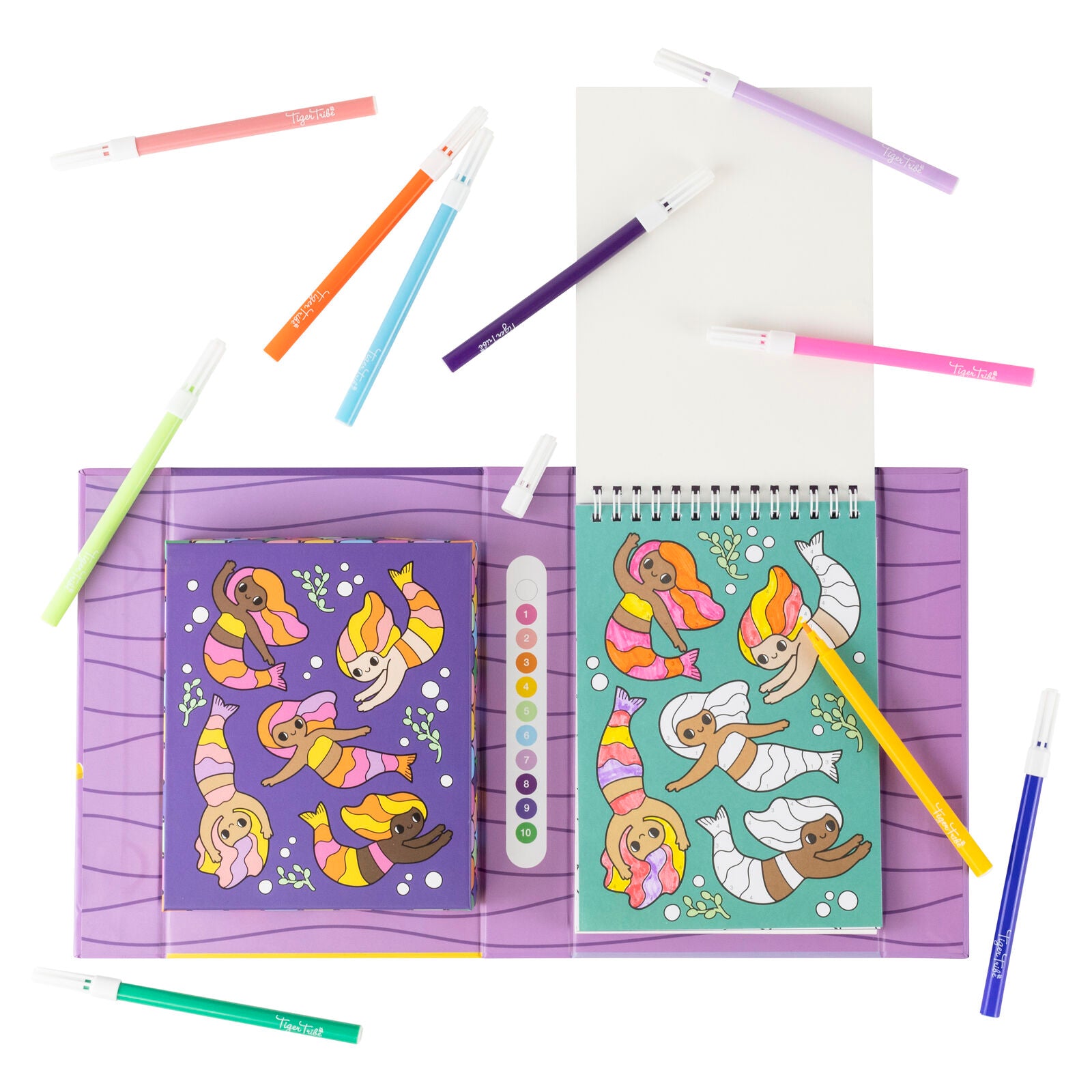 Tiger Tribe Colour by Numbers – Mermaids & Friends