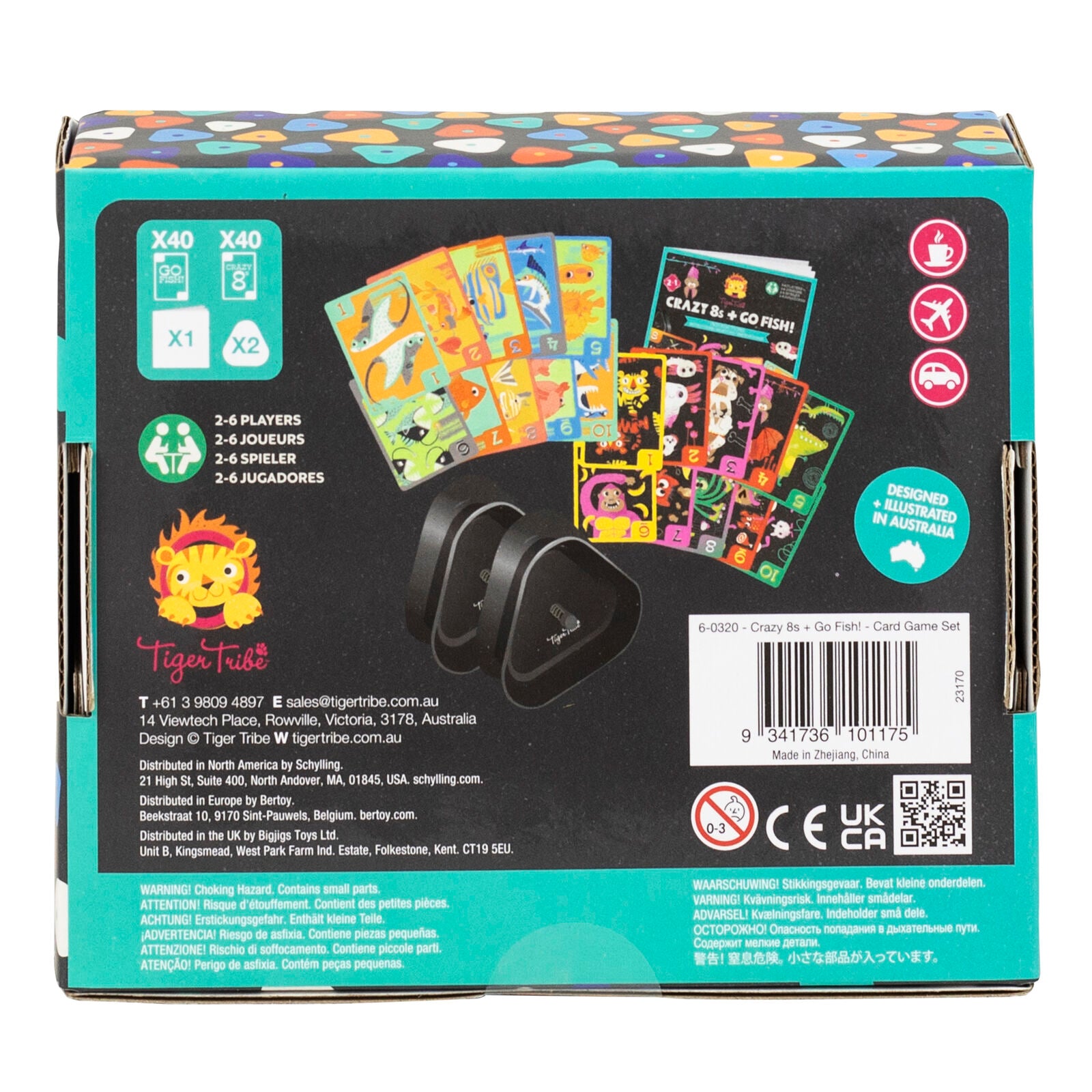 Tiger Tribe Card Game Set – Crazy Eights & Go Fish