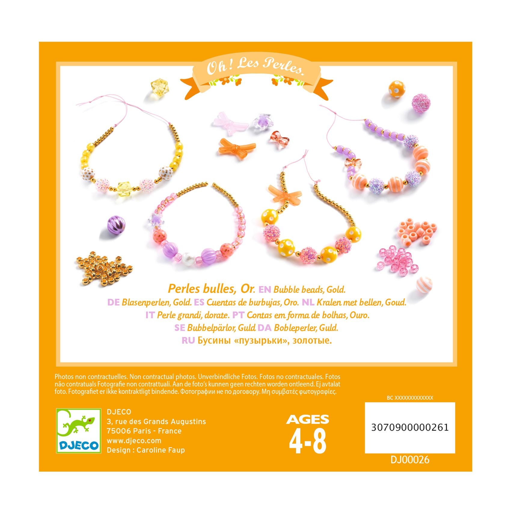 Djeco Bubble Beads – Gold