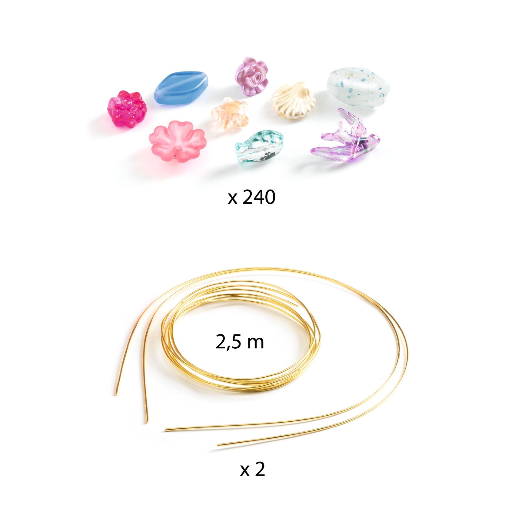 Djeco Duo of Tiaras Beads – Blue