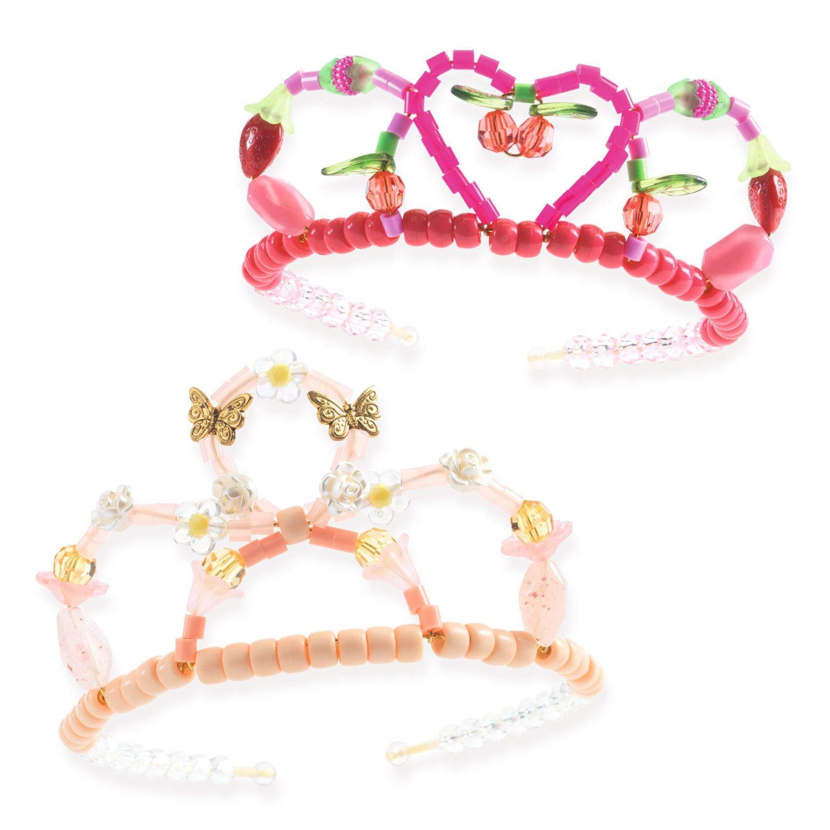 Djeco Duo of Tiaras Beads – Pink