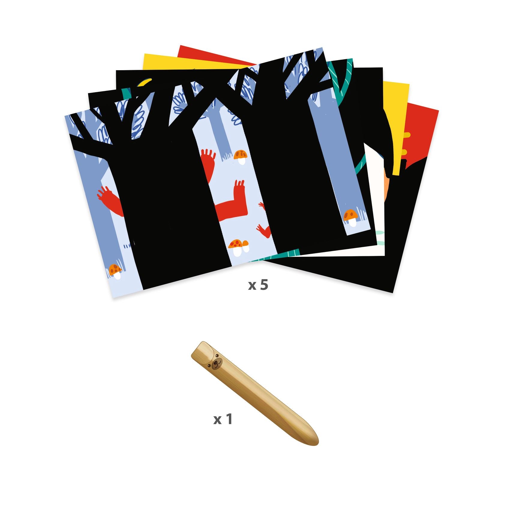 Djeco Scratch Boards – Learning About Animals