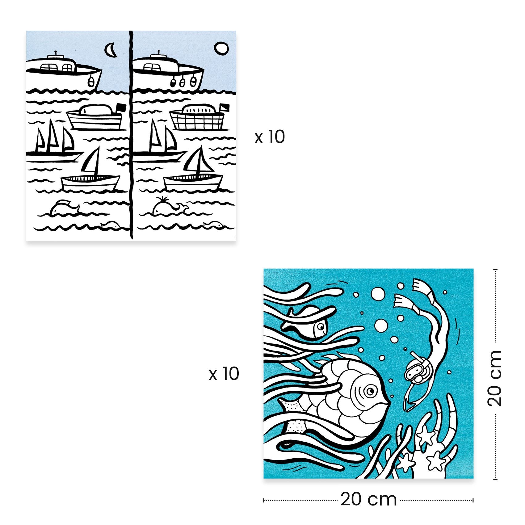 Djeco Colouring Activity Set – Ocean
