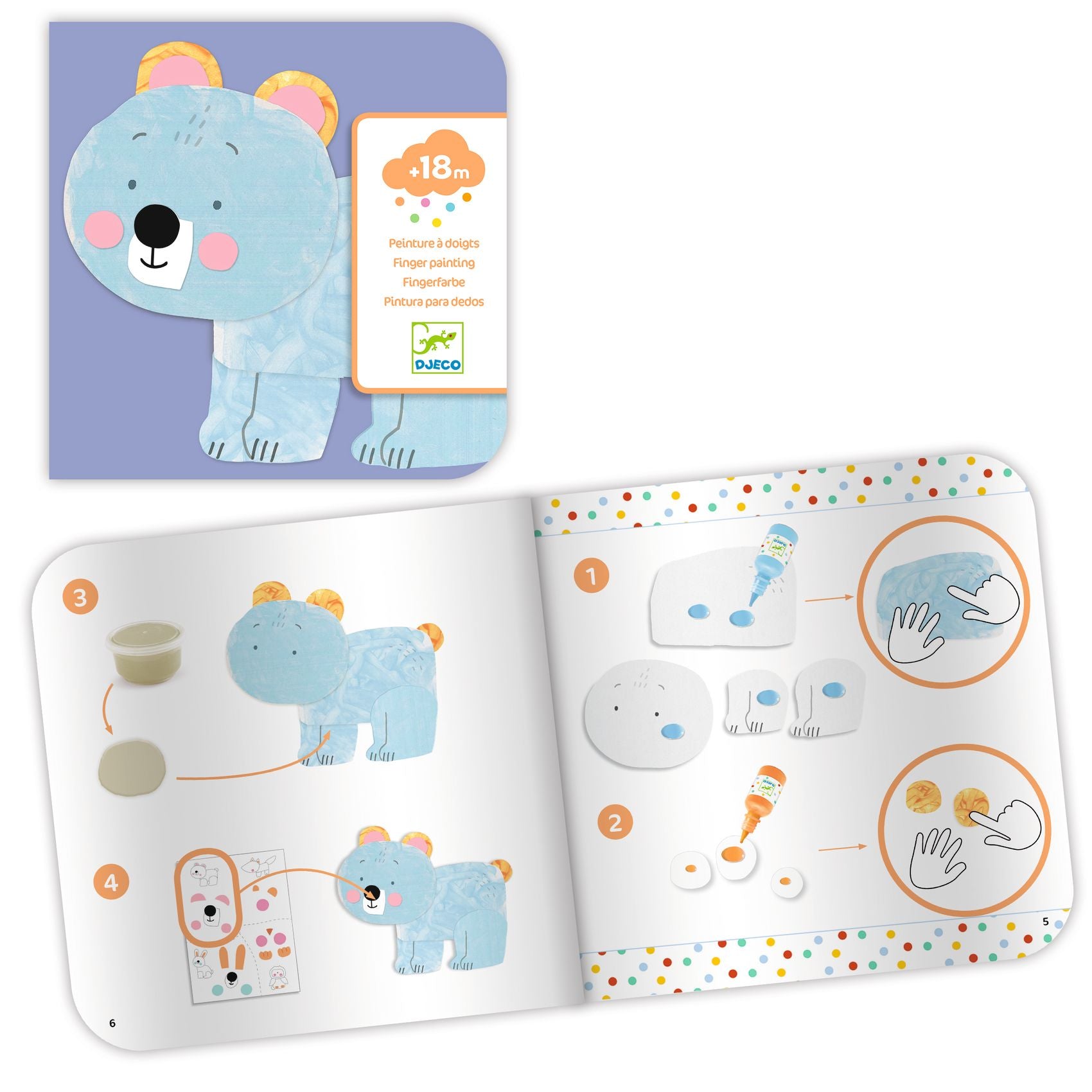 Djeco Finger Painting – Messy Fun