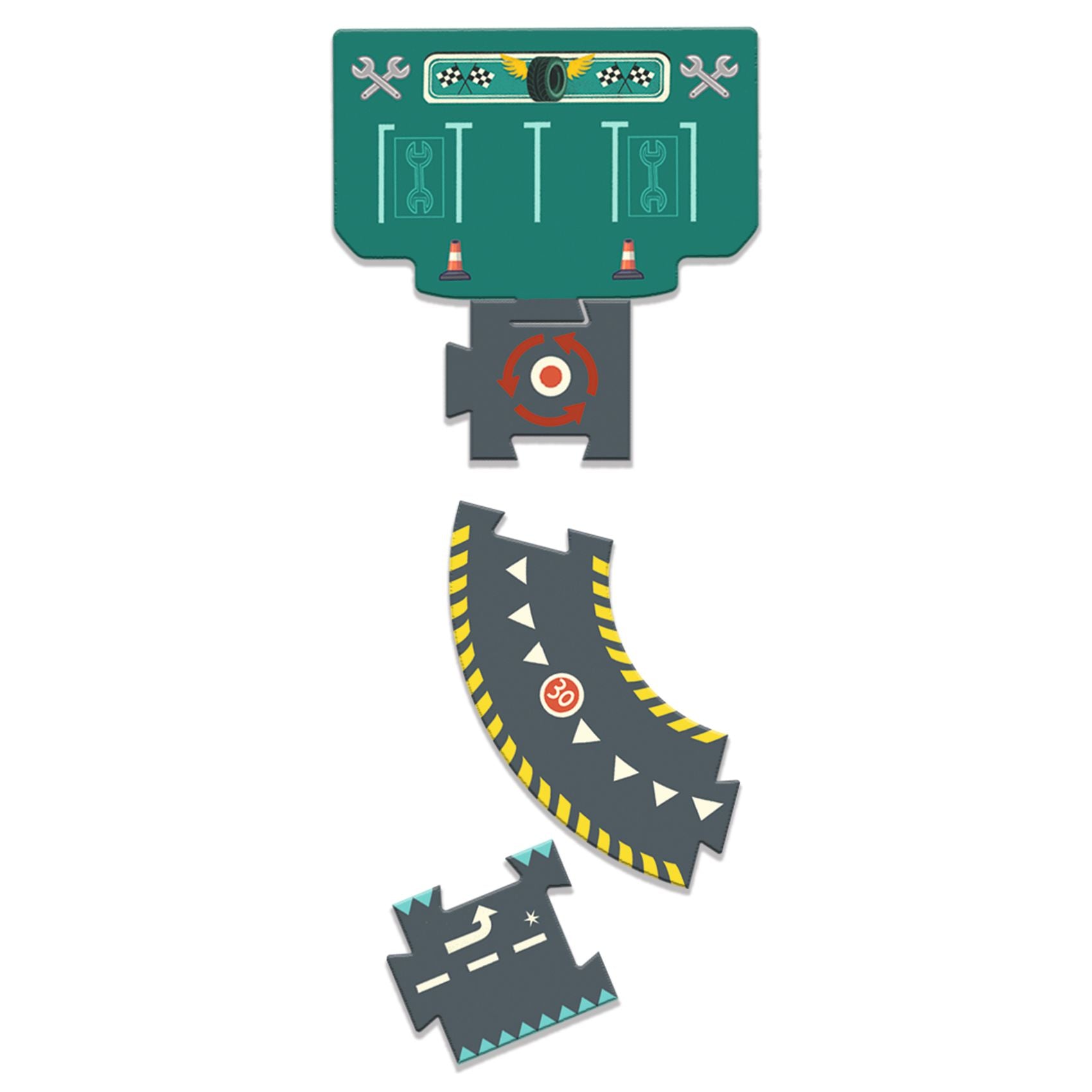 Djeco Crazy Motors Giant Puzzle – City Circuit