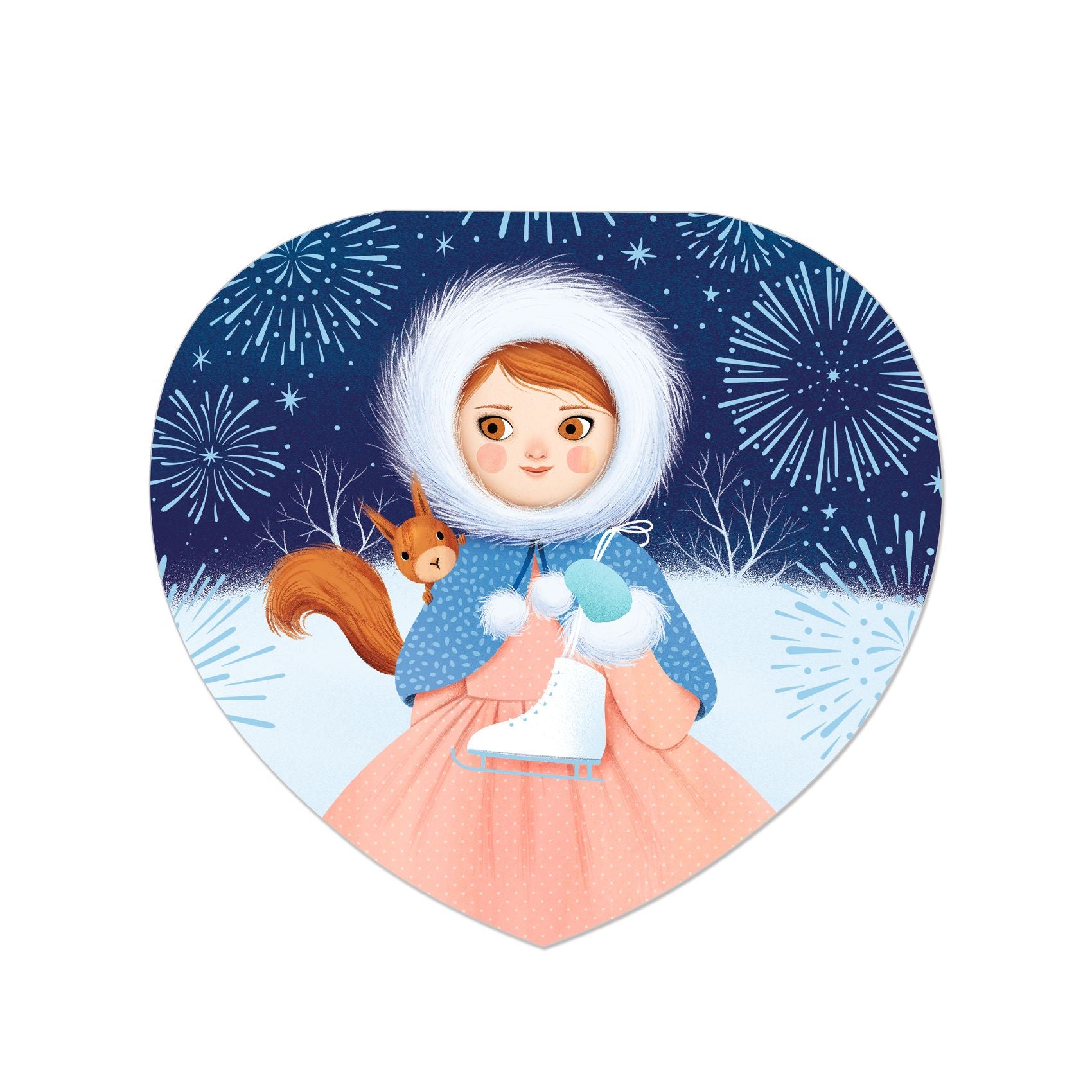 Djeco Wooden Musical Jewellery Box – Ice Skater