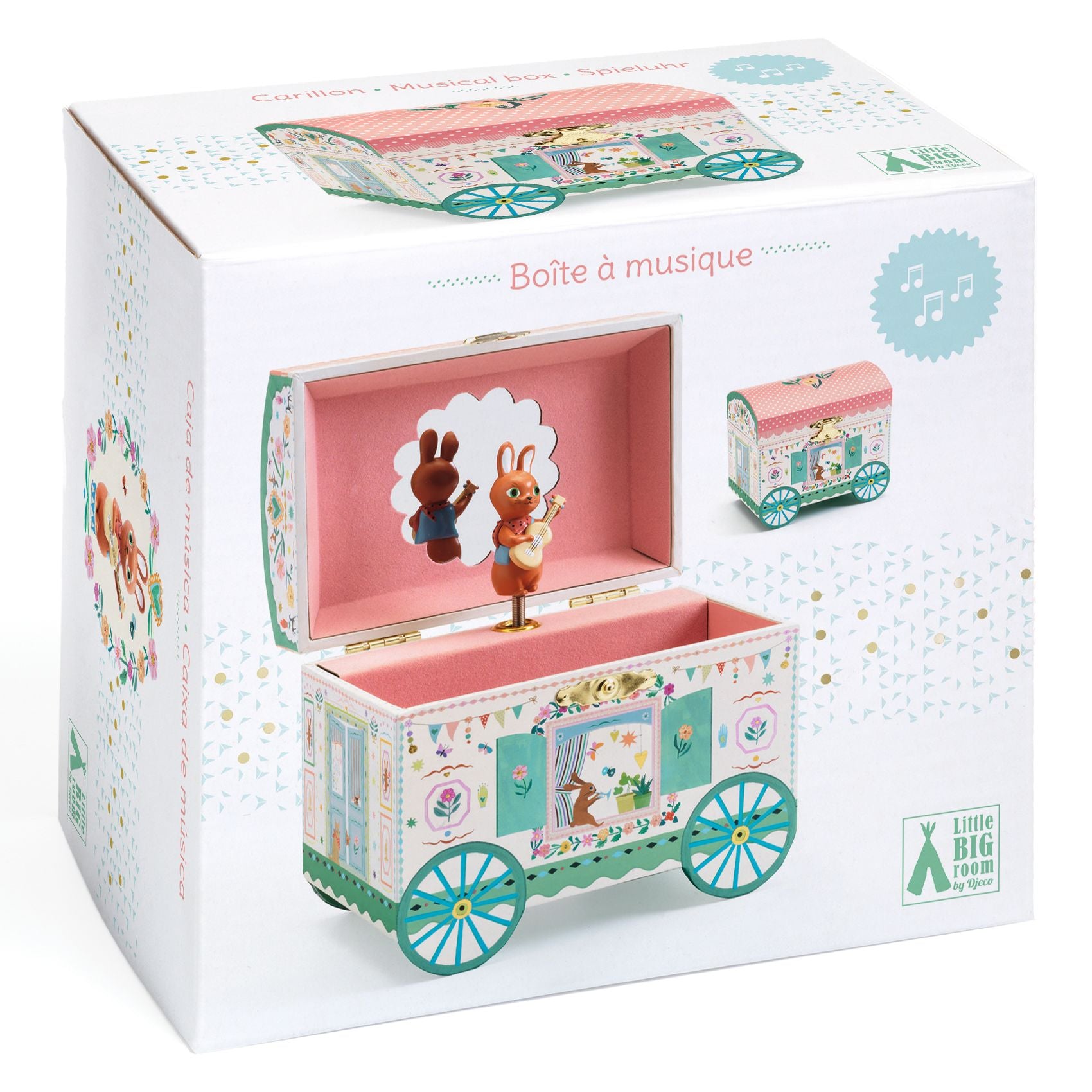 Djeco Wooden Musical Jewellery Box – Enchanted Caravan
