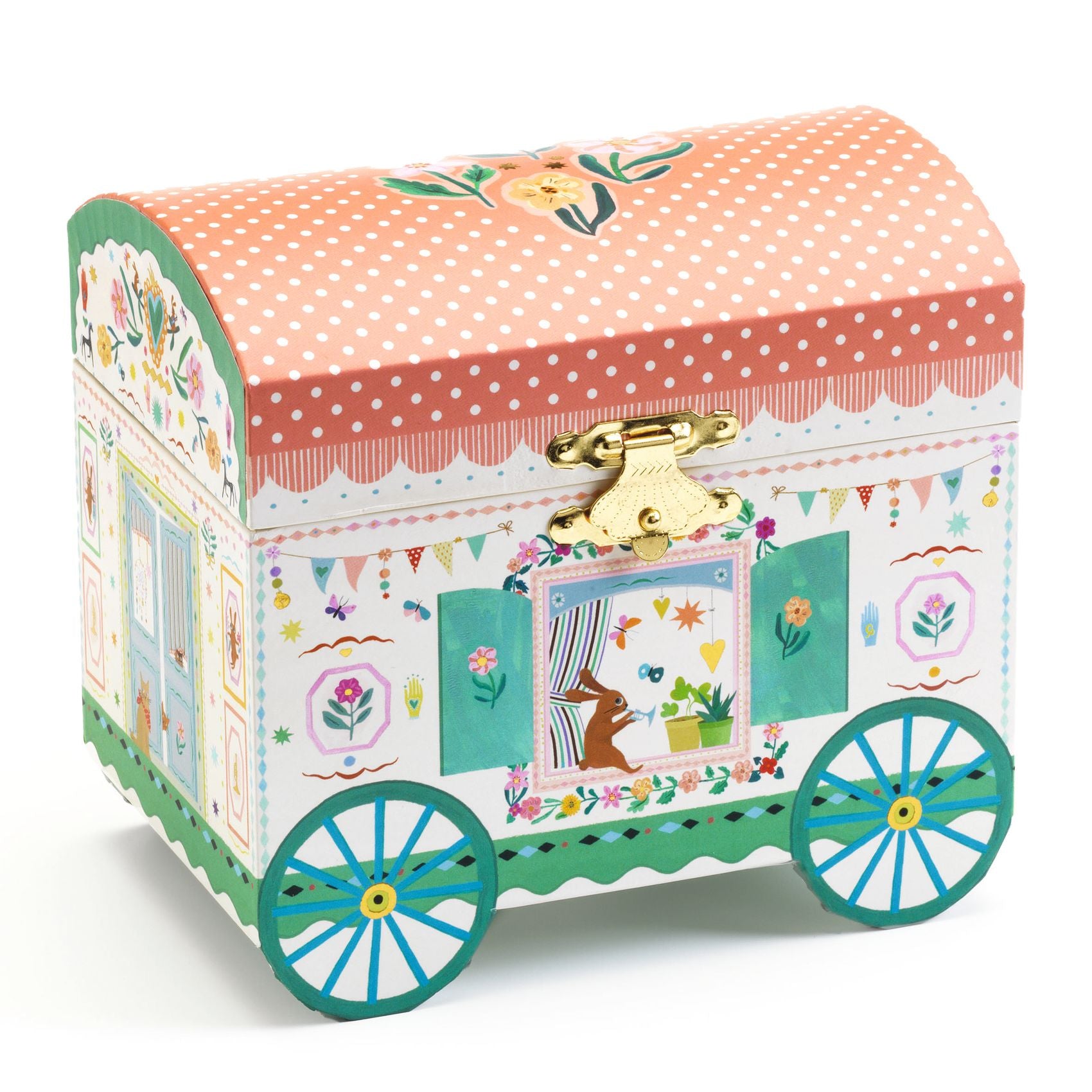 Djeco Wooden Musical Jewellery Box – Enchanted Caravan