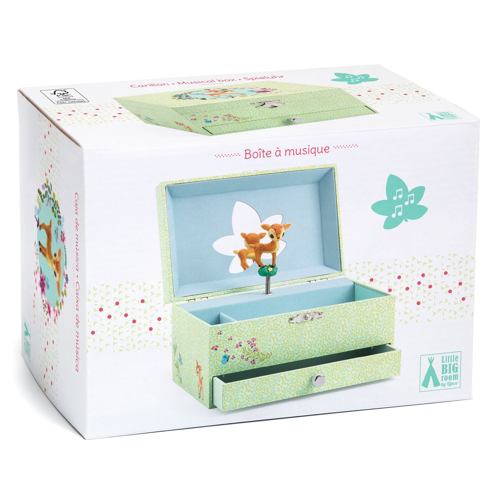 Djeco Wooden Musical Jewellery Box – The Fawn's Song