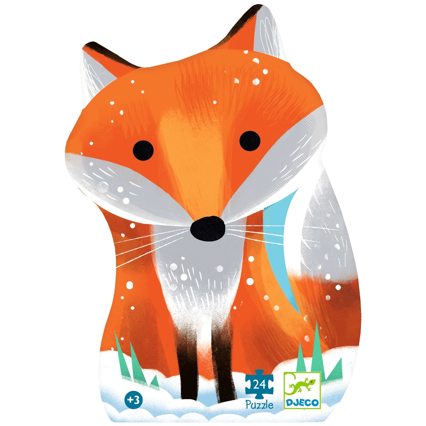Djeco Little Fox Ginger Silhouette Puzzle – 24 Piece