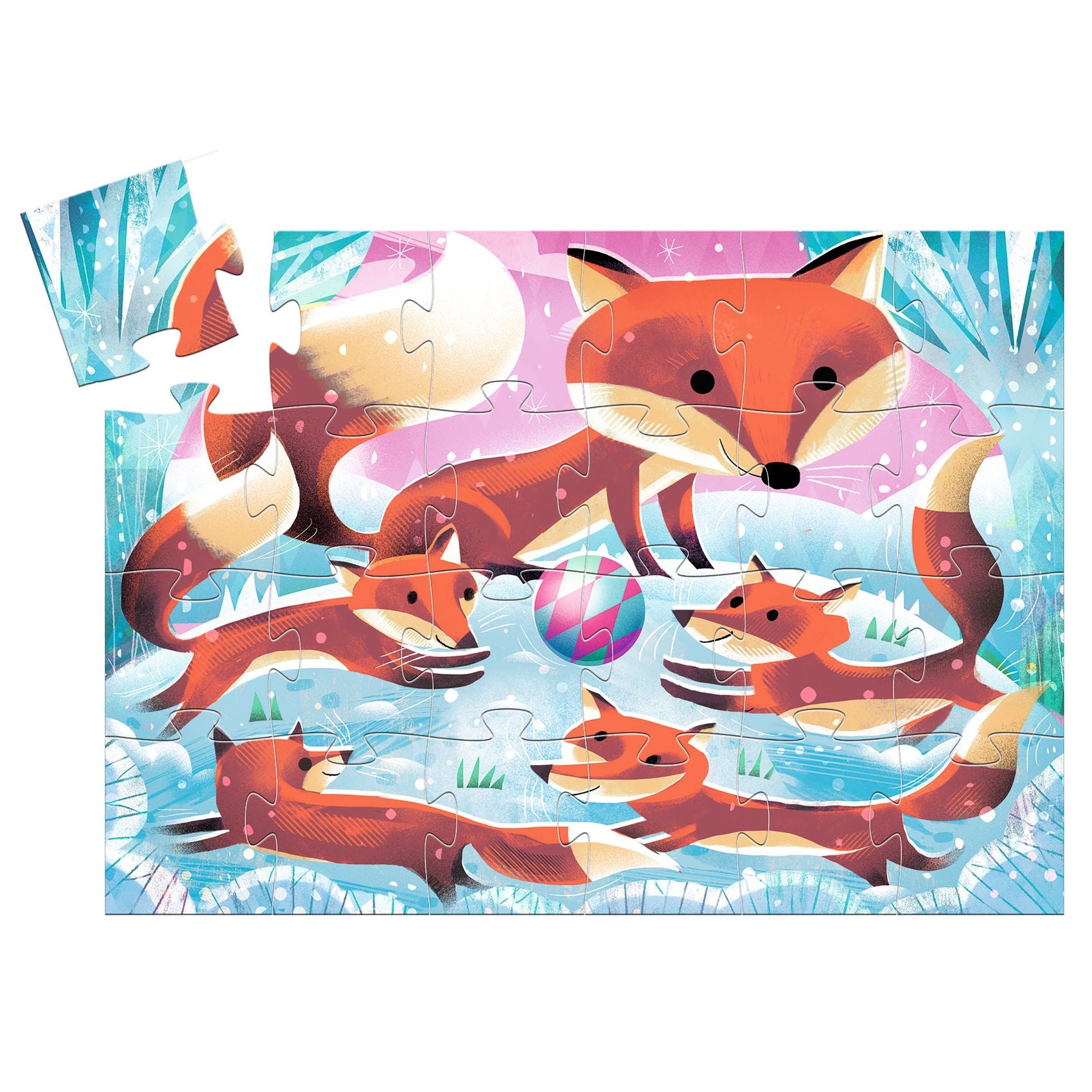 Djeco Little Fox Ginger Silhouette Puzzle – 24 Piece