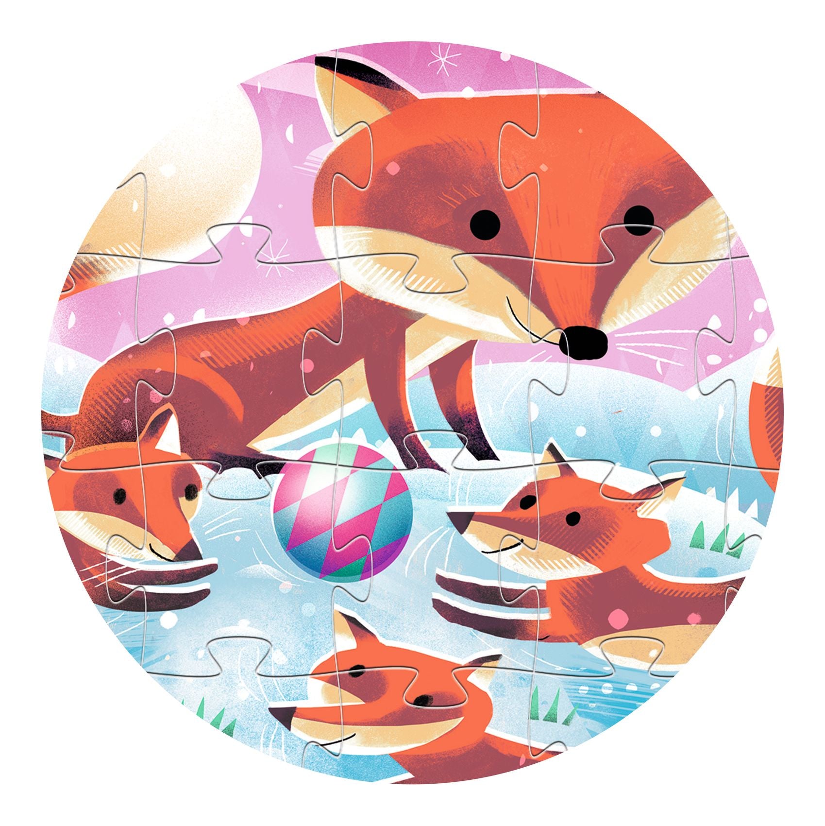 Djeco Little Fox Ginger Silhouette Puzzle – 24 Piece