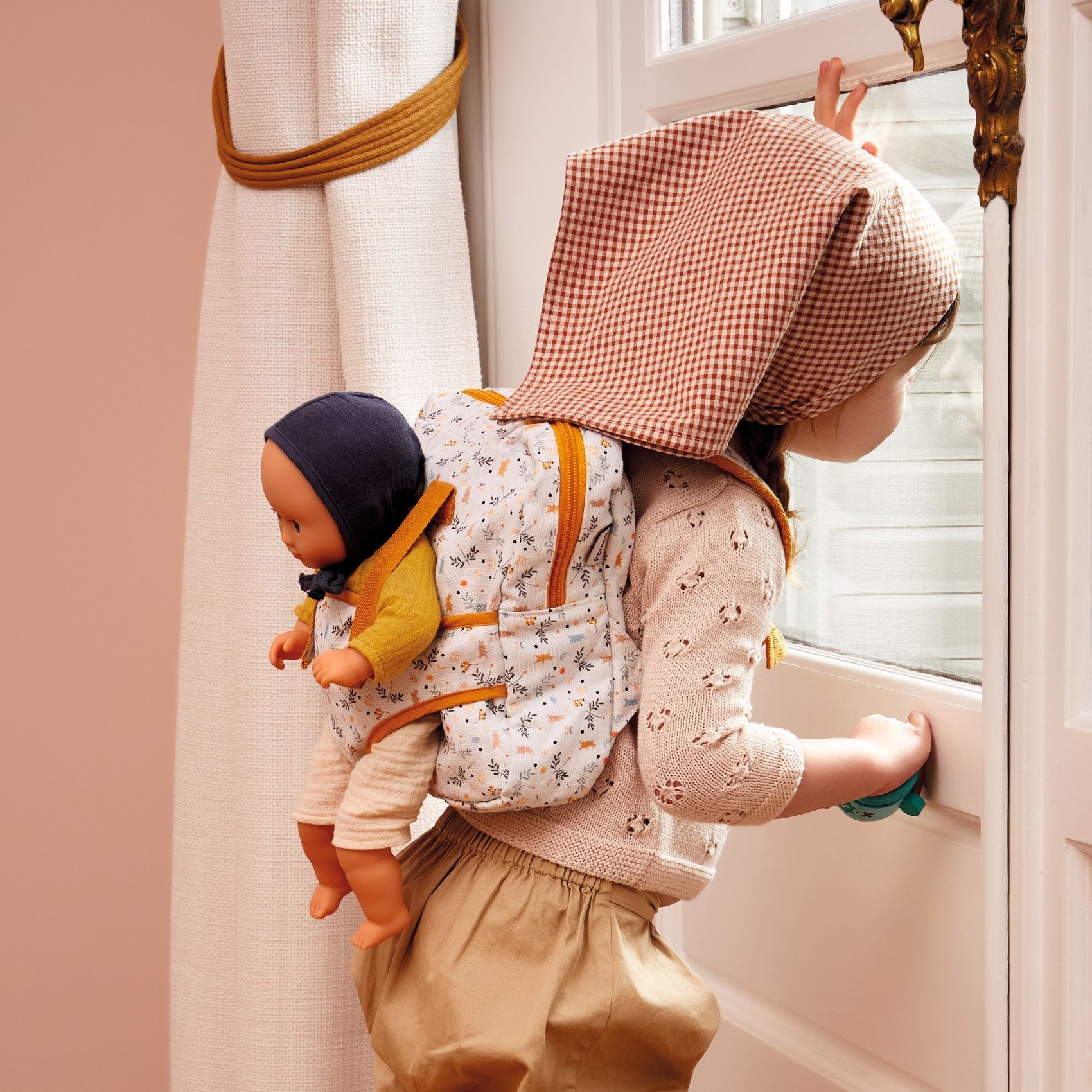 Djeco Pomea 2-In-1 Doll Backpack & Carrier