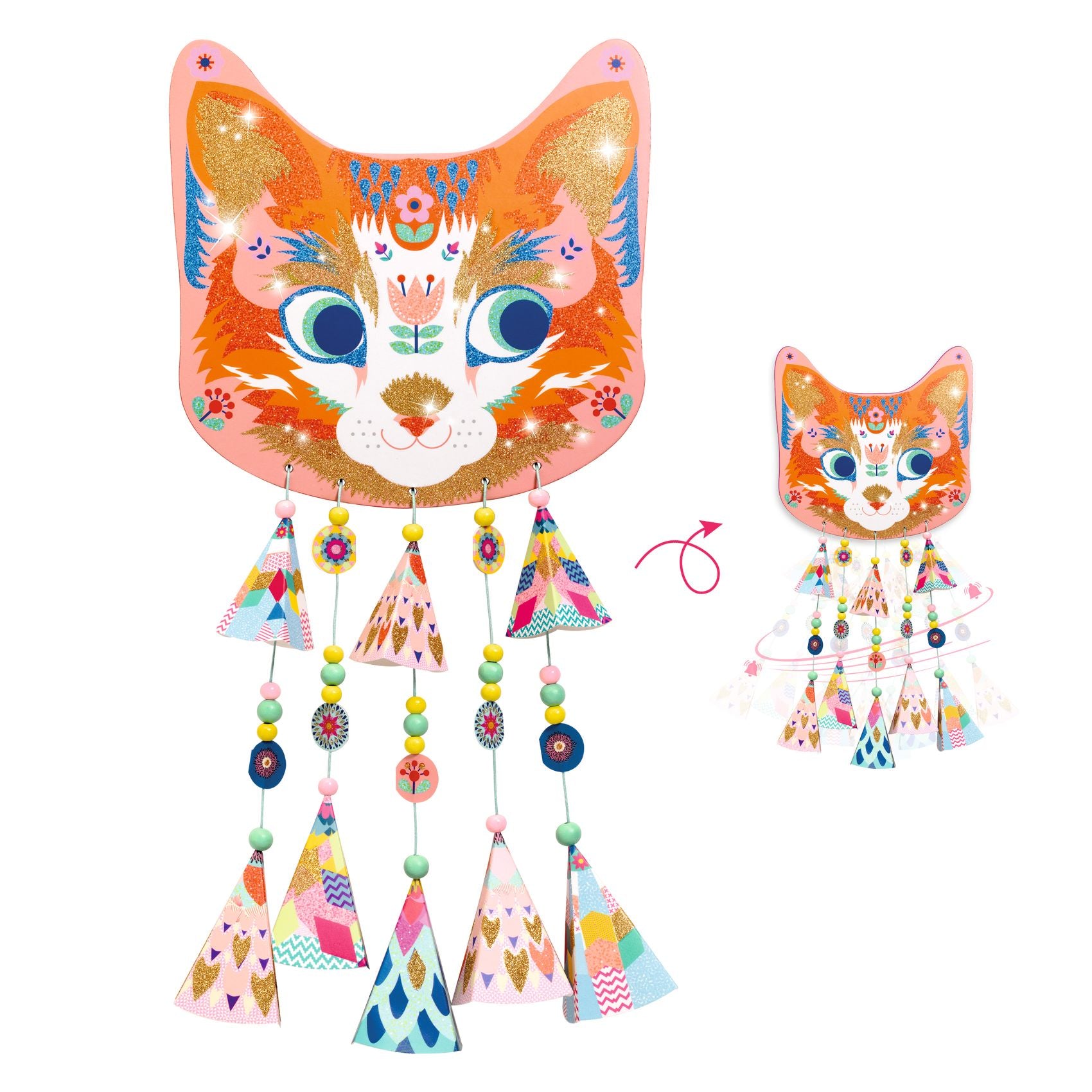 Djeco Do It Yourself Wind Chime – Kitty
