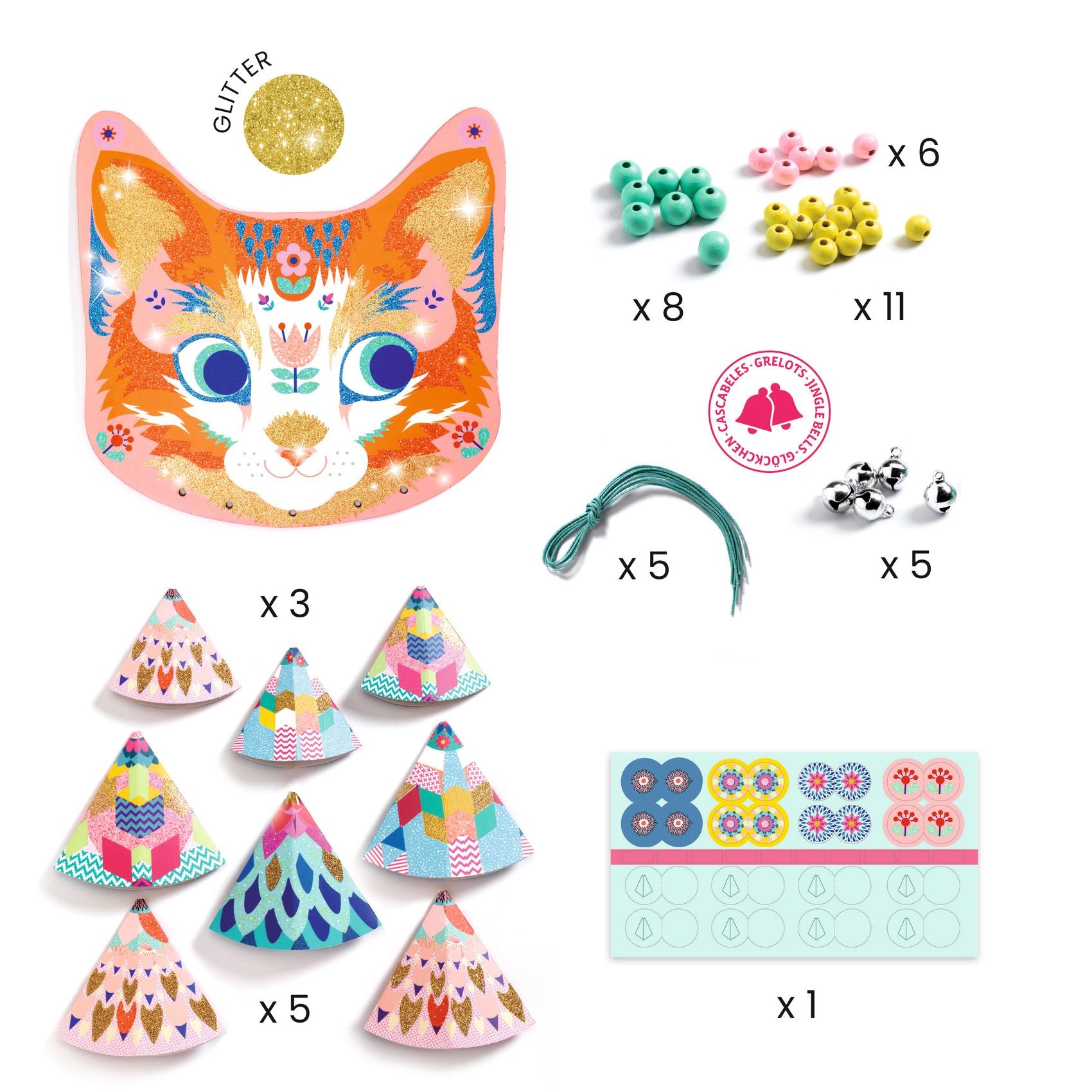 Djeco Do It Yourself Wind Chime – Kitty