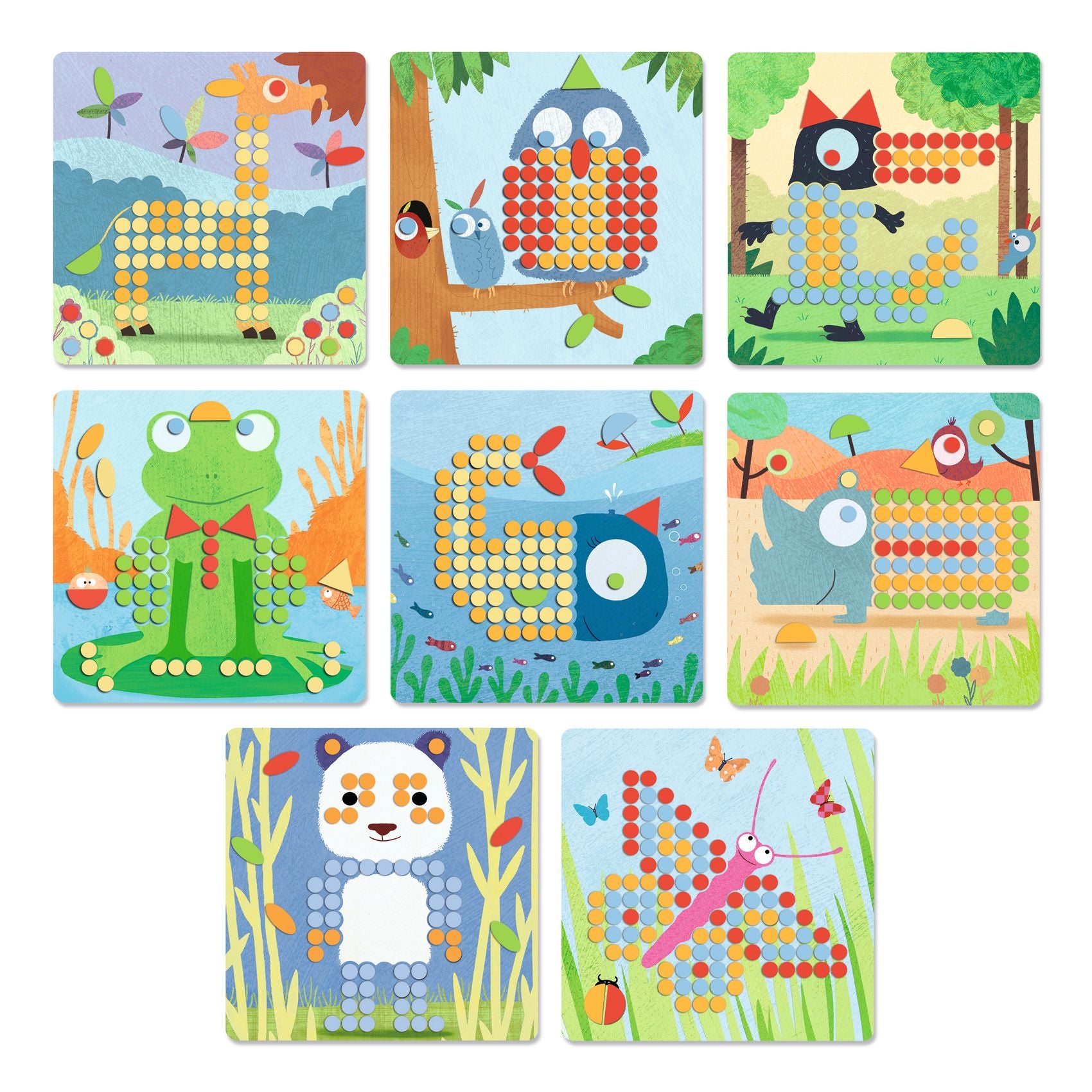 Djeco Mosaico Rigolo Pegboard