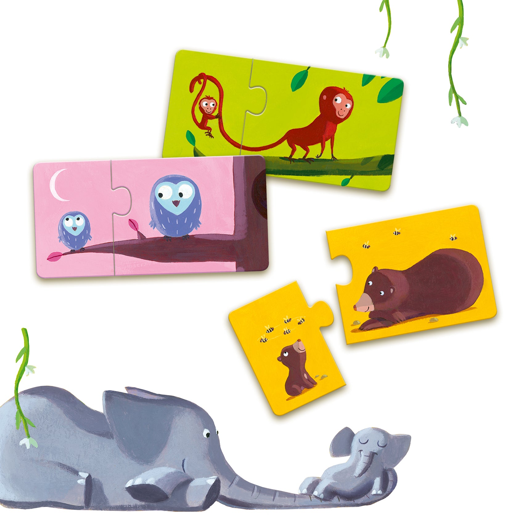 Djeco Puzzle Duo – Mom & Baby