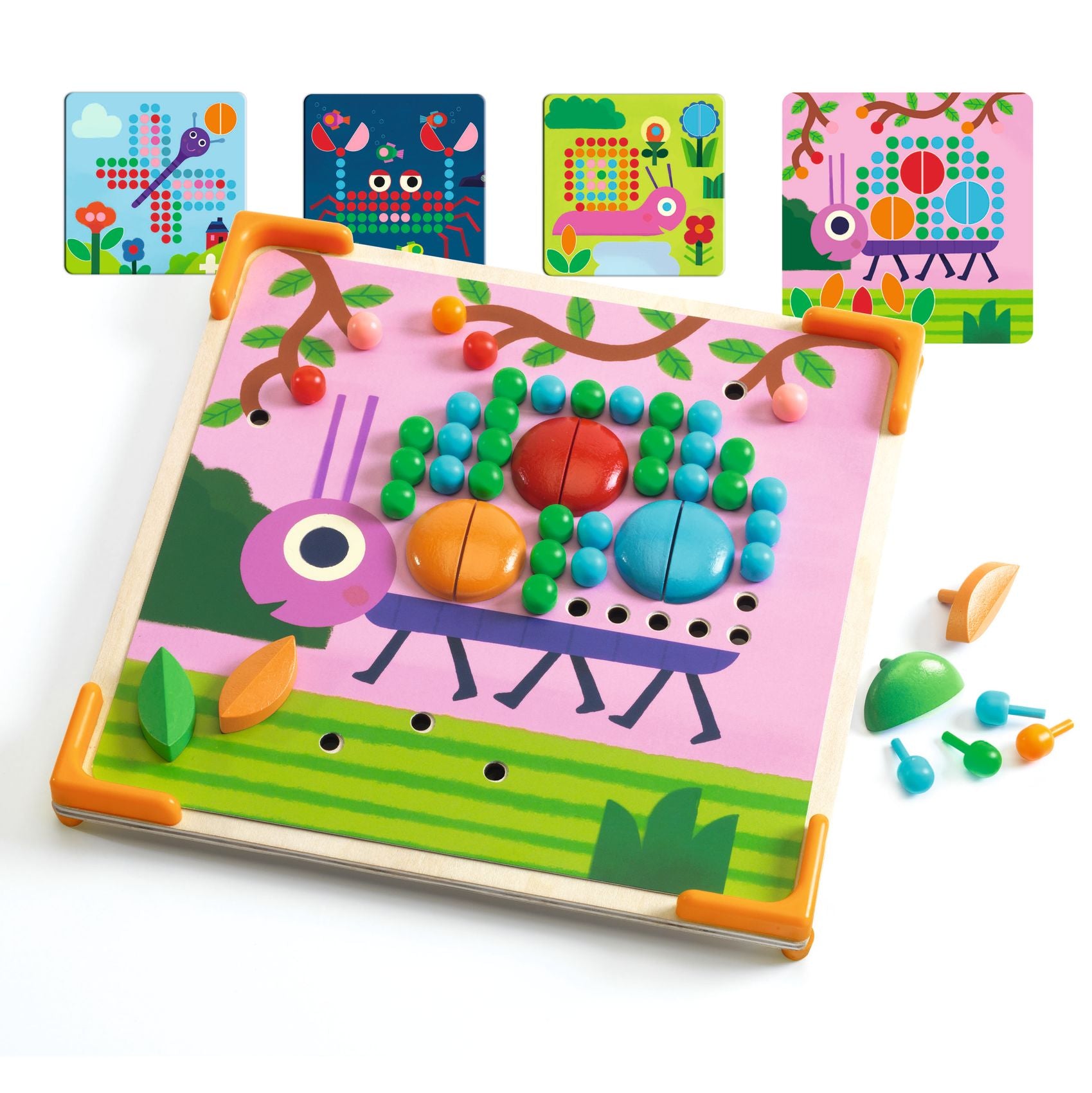 Djeco Eduludo Mosaico Mini Animo Pegboard