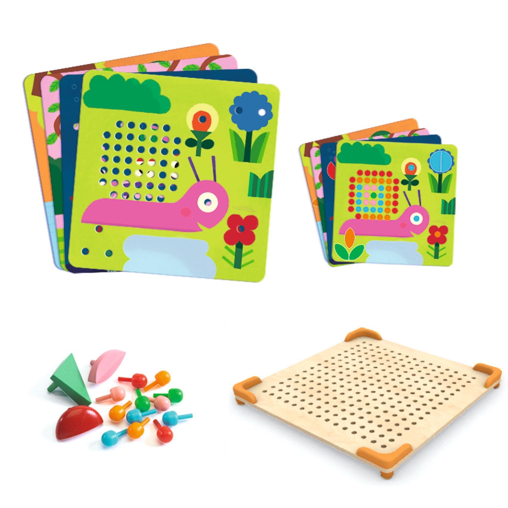 Djeco Eduludo Mosaico Mini Animo Pegboard