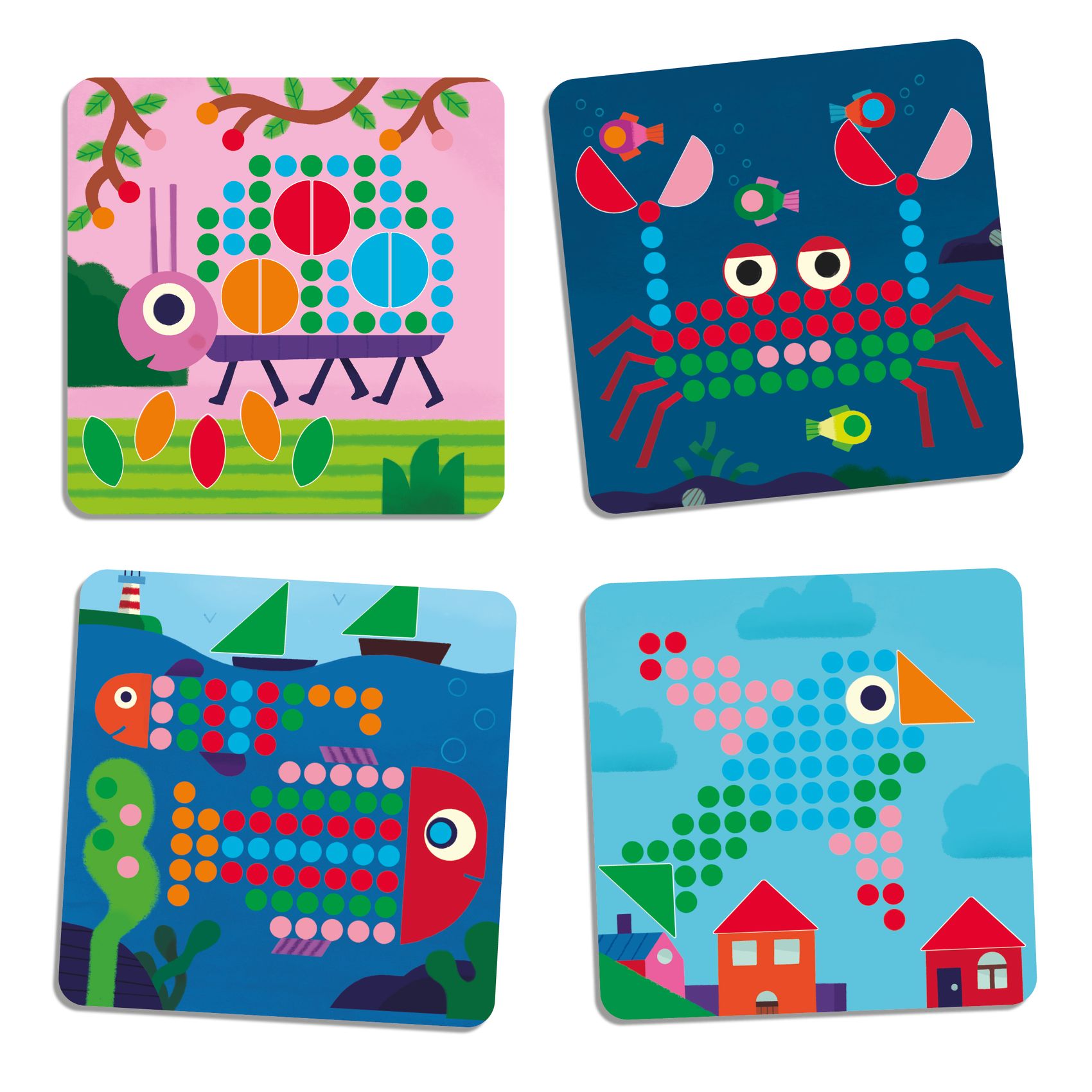 Djeco Eduludo Mosaico Mini Animo Pegboard