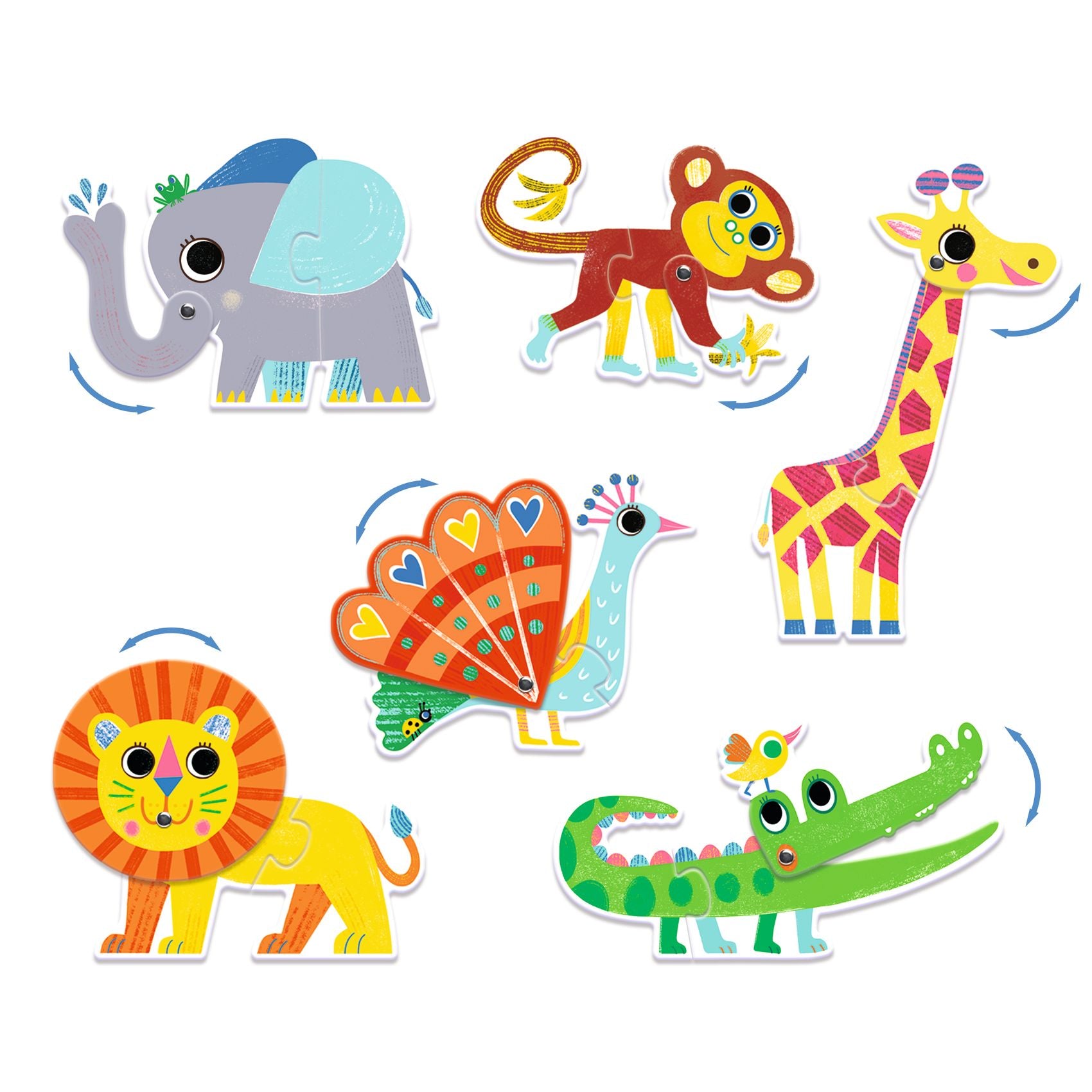 Djeco Puzzle Duo – Articulo Animals
