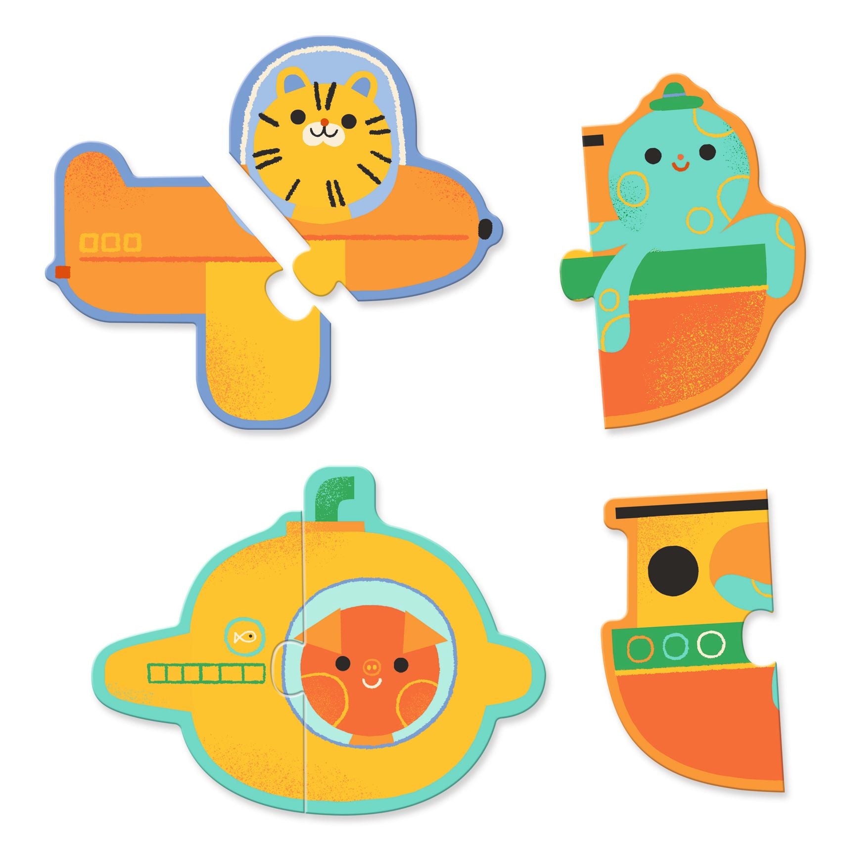 Djeco Puzzle Duo – Vehicle