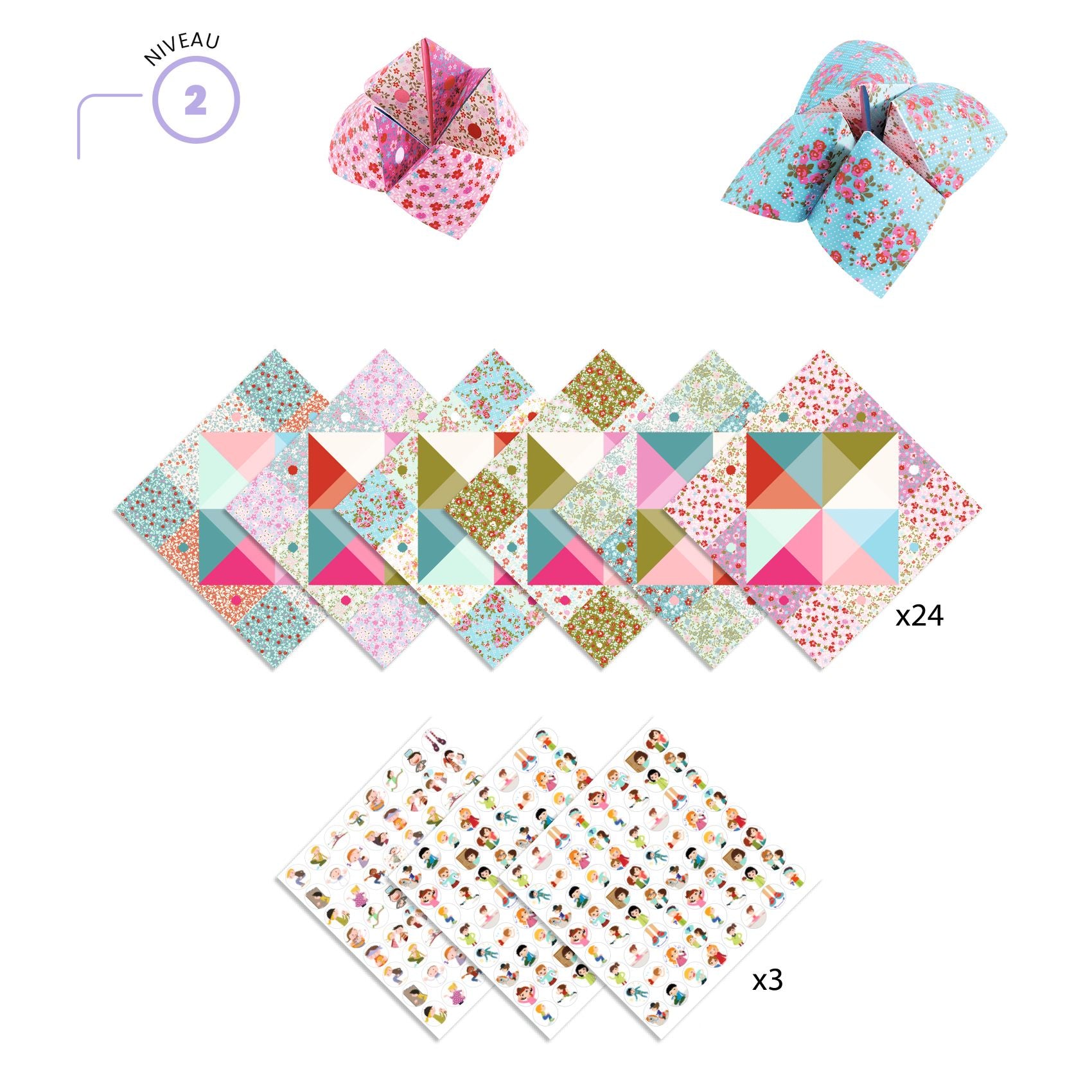 Djeco Origami Fortune Tellers – Flowers