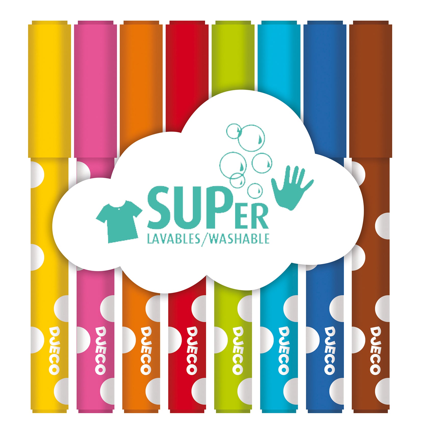 Djeco 8 Felt Tips Pens For Little Ones