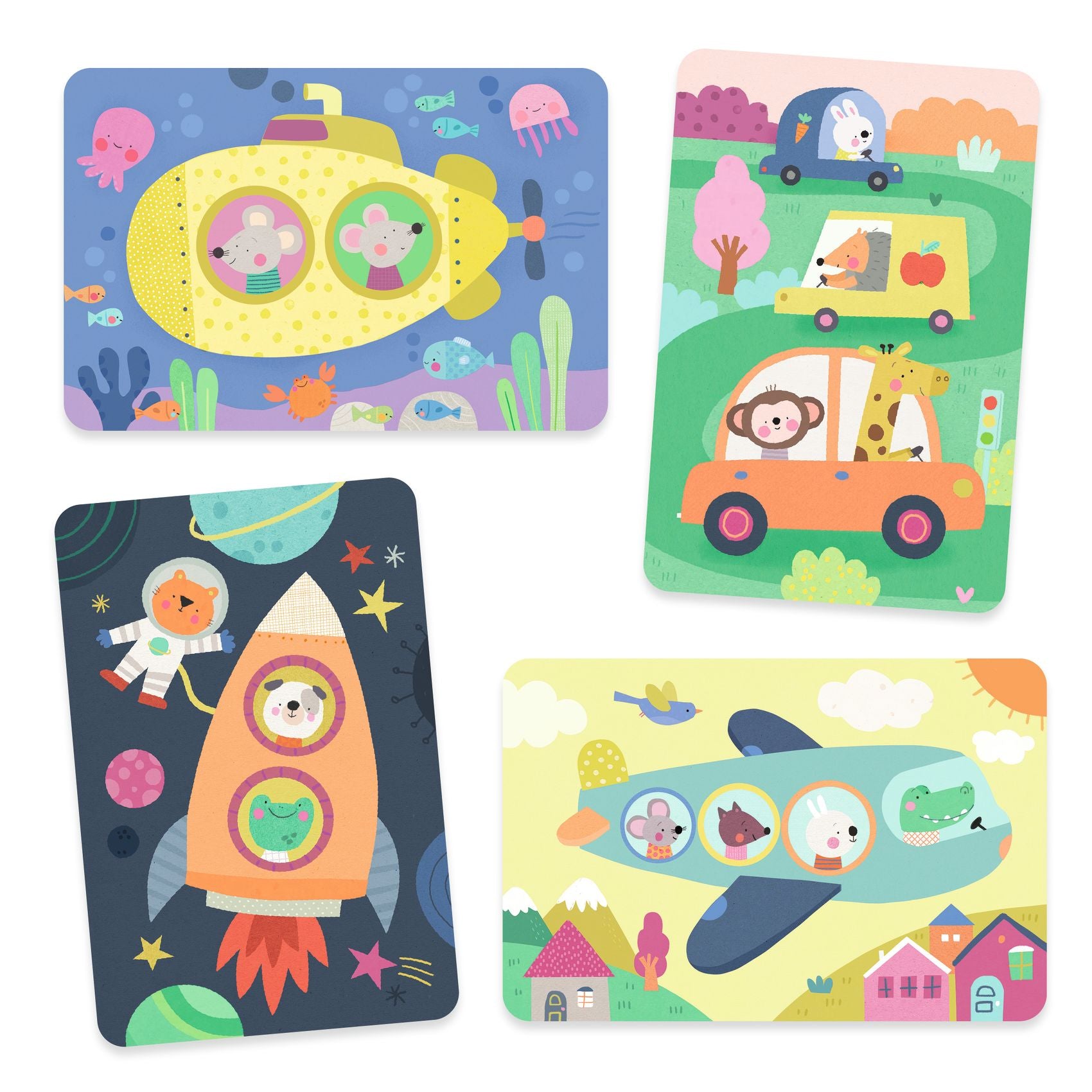 Djeco Water Magic Colouring Set – On The Road