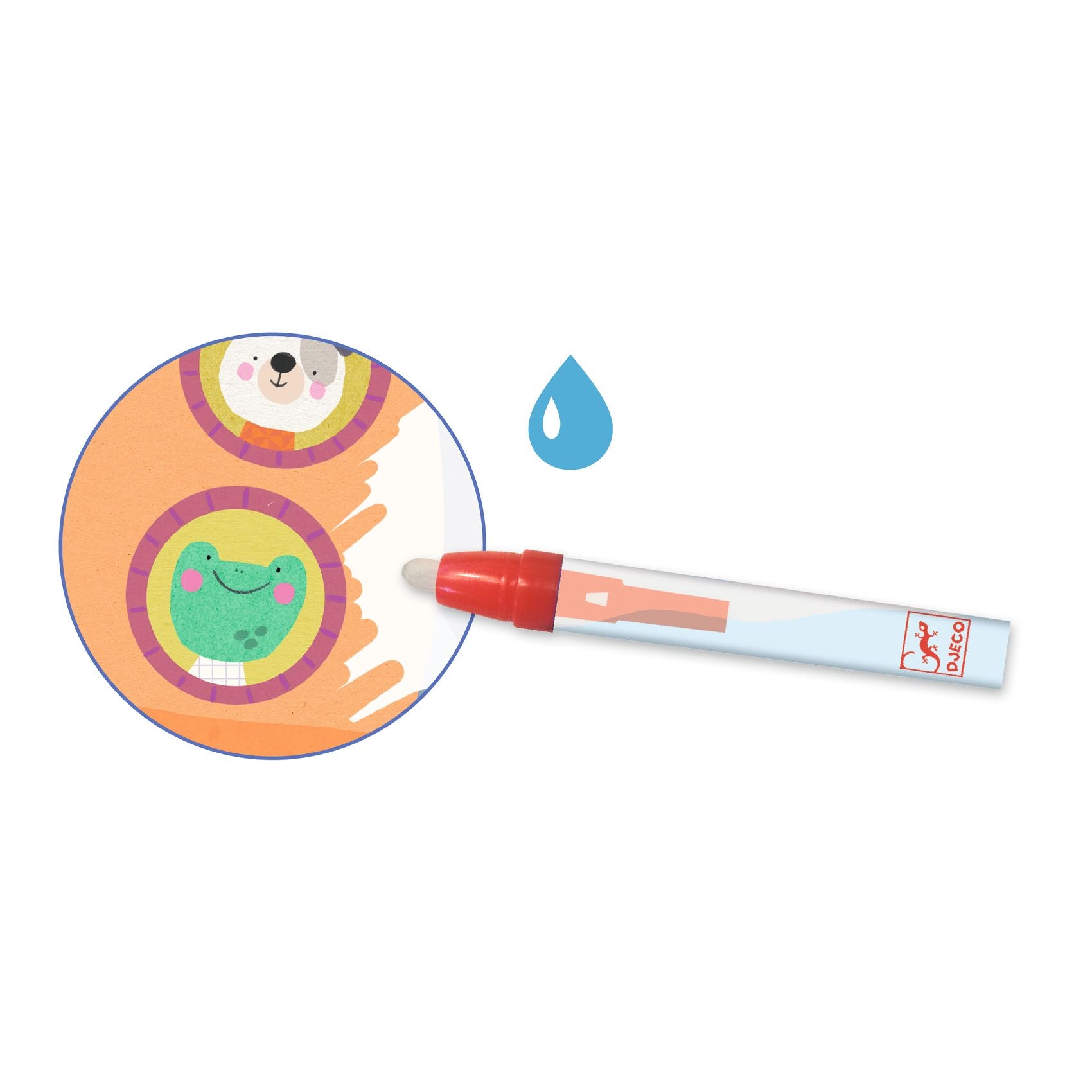 Djeco Water Magic Colouring Set – On The Road