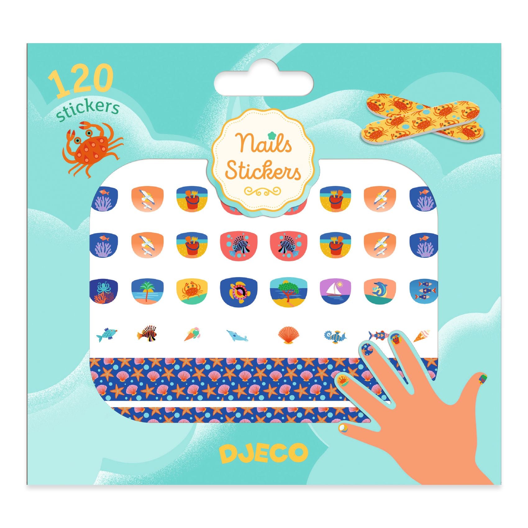 Djeco Nail Stickers – Mediterranean
