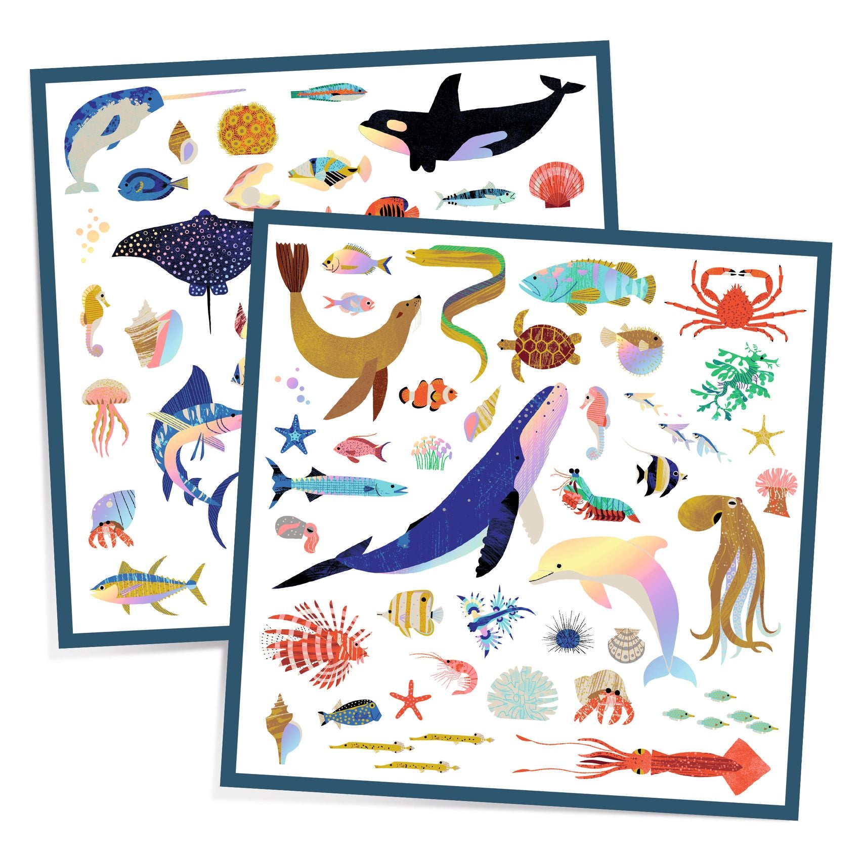 Djeco Ocean Metallic Sticker Collection