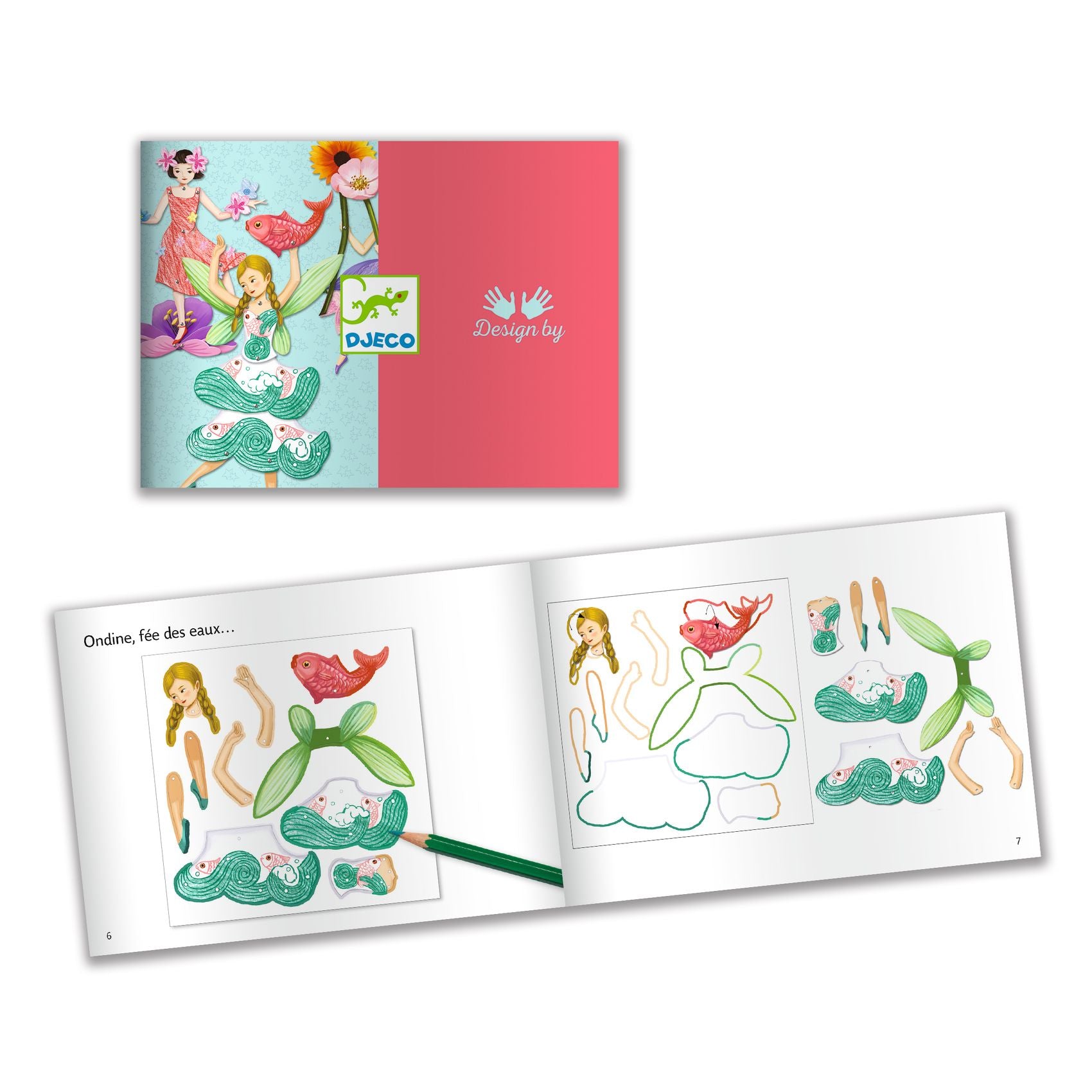 Djeco Jumping Jacks – Fairies Paper Puppets