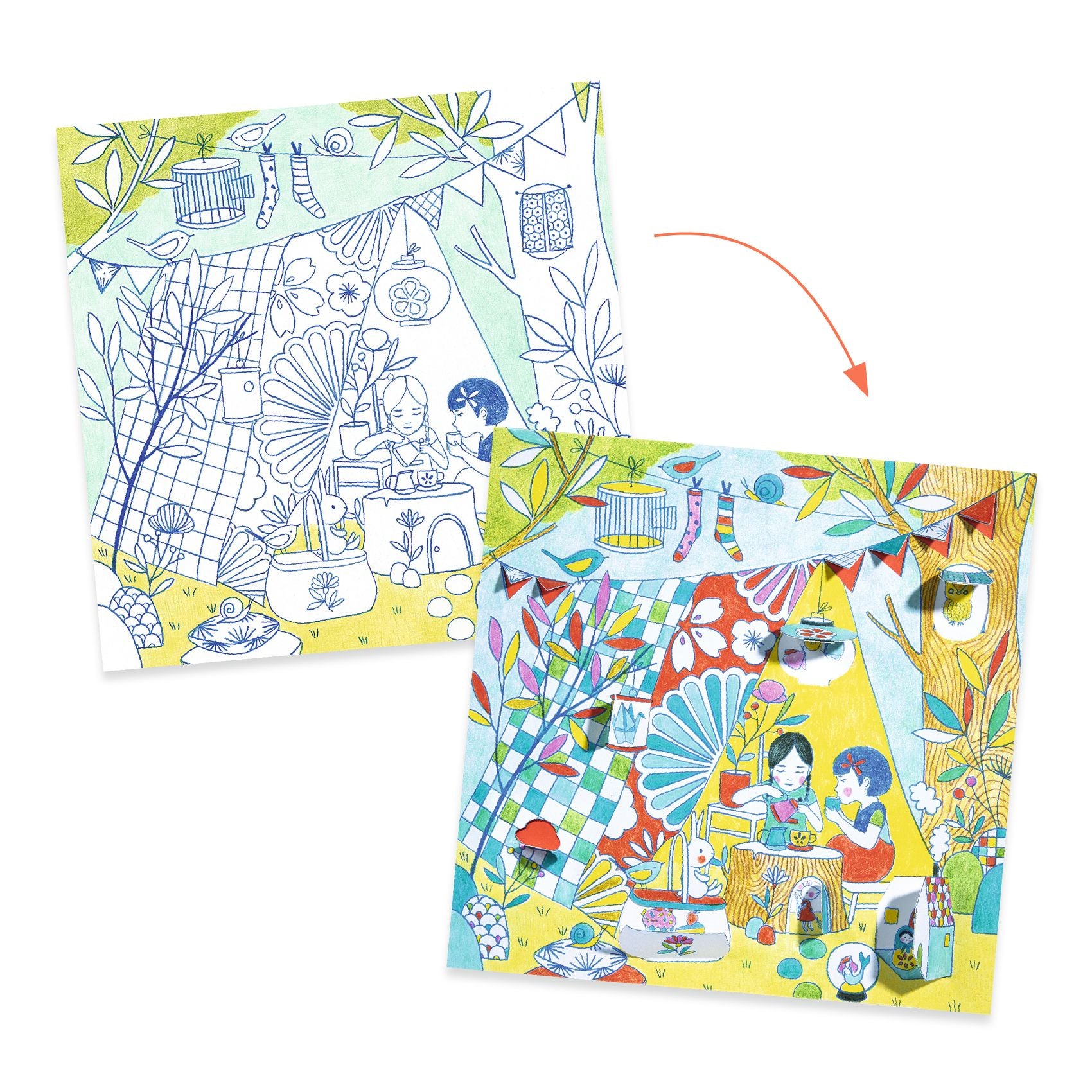 Djeco Colouring Surprise – Nina’s Play Tents