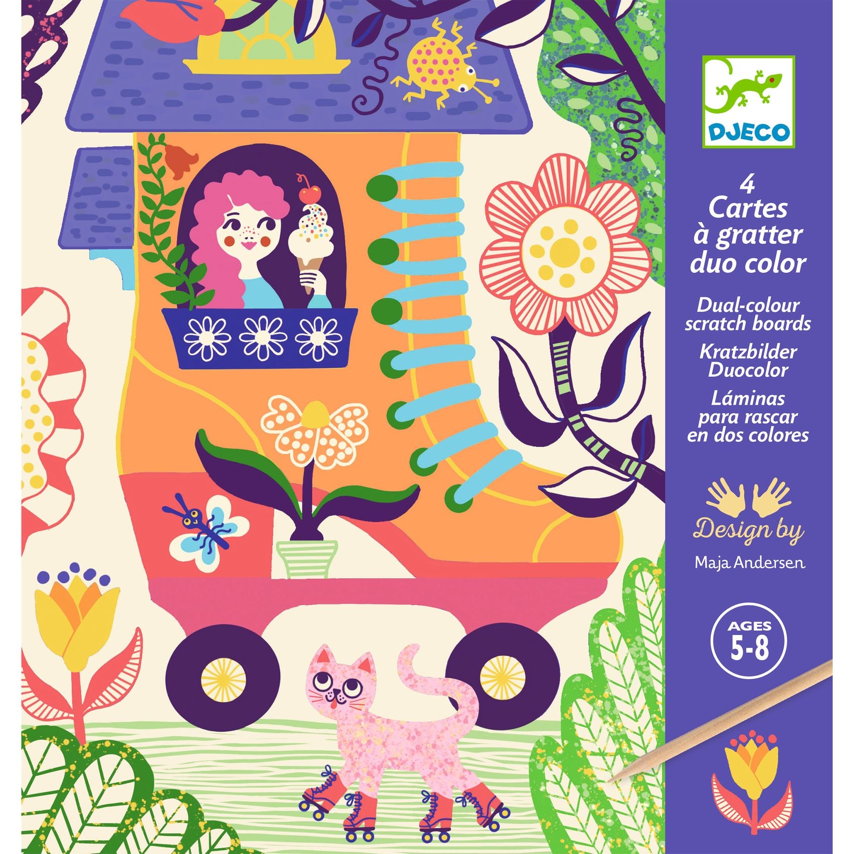 Djeco Scratch Cards – Wacky Houses