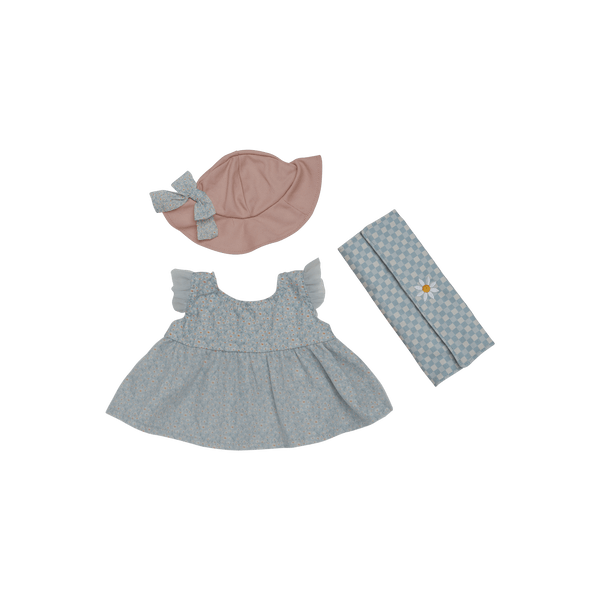 Olli Ella Dinkum Doll Petal Picnic Outfit