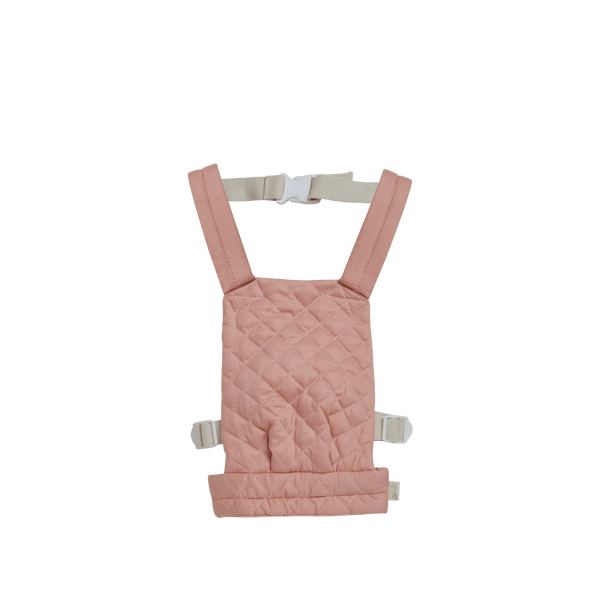 Olli Ella Dinkum Doll Quilted Carrier – Rose