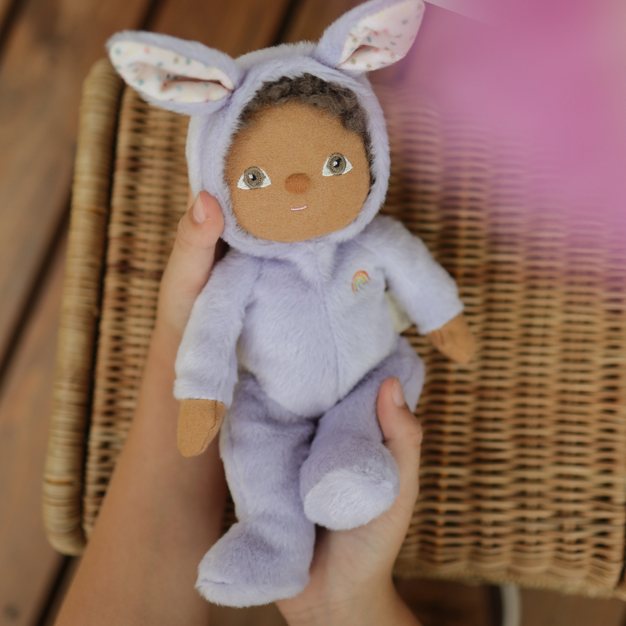 Olli Ella Fluffle Family Dinky Dinkum Doll – Babs Bunny Purple