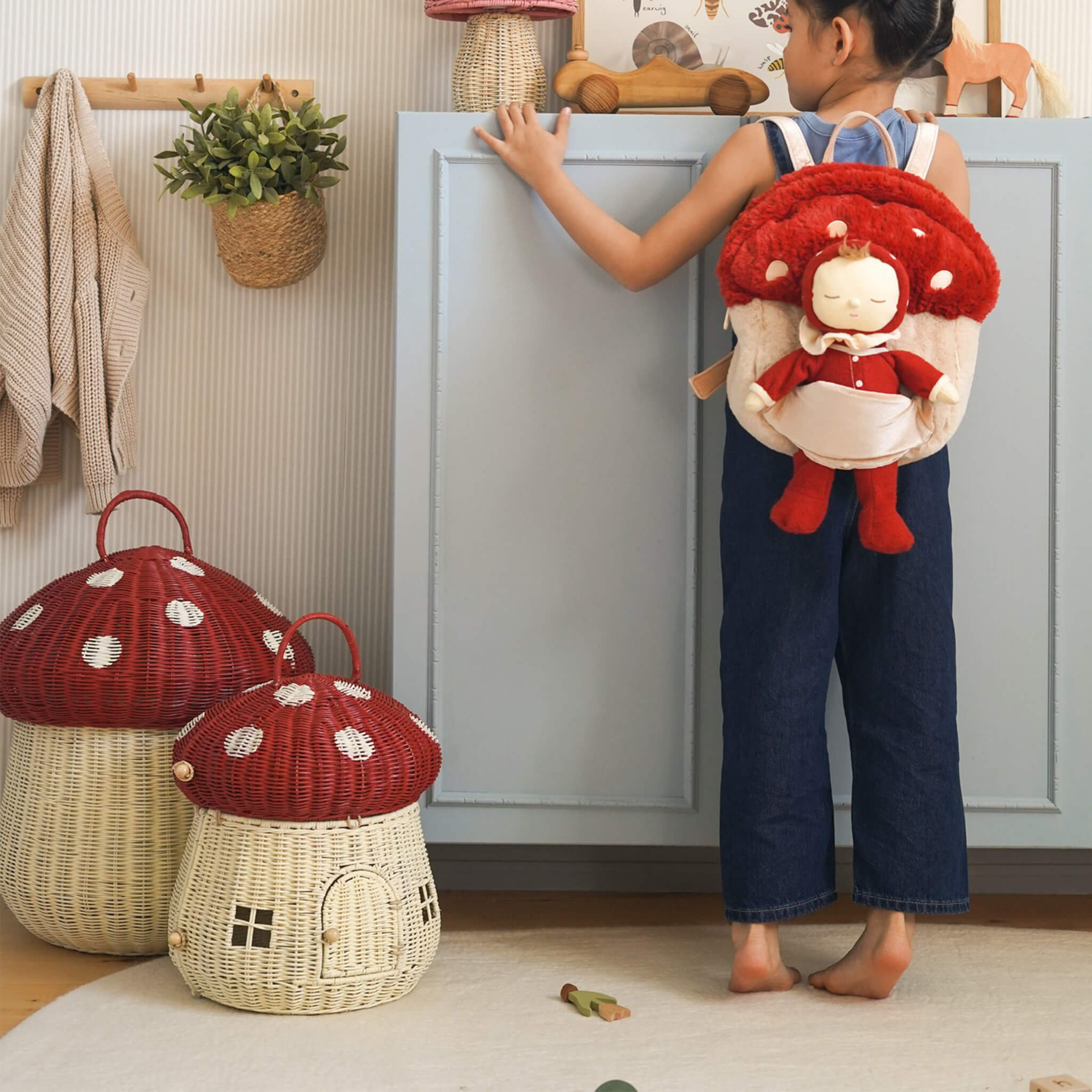 Olli Ella Dozy Dinkum Doll – Toadstool Moppet
