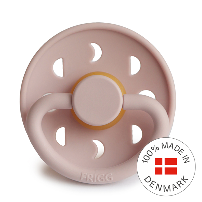 FRIGG Moon Phase Round Latex Pacifier – Blush