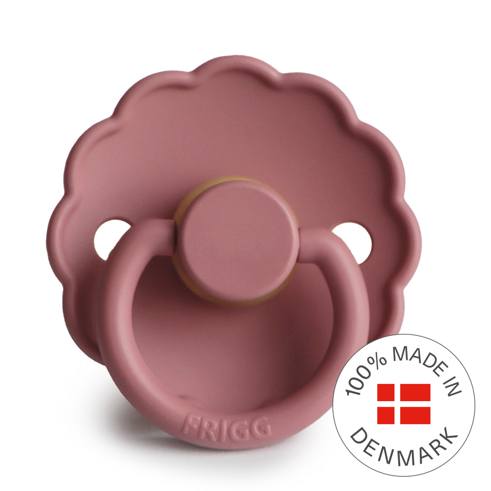 FRIGG Daisy Round Latex Pacifier – Cedar