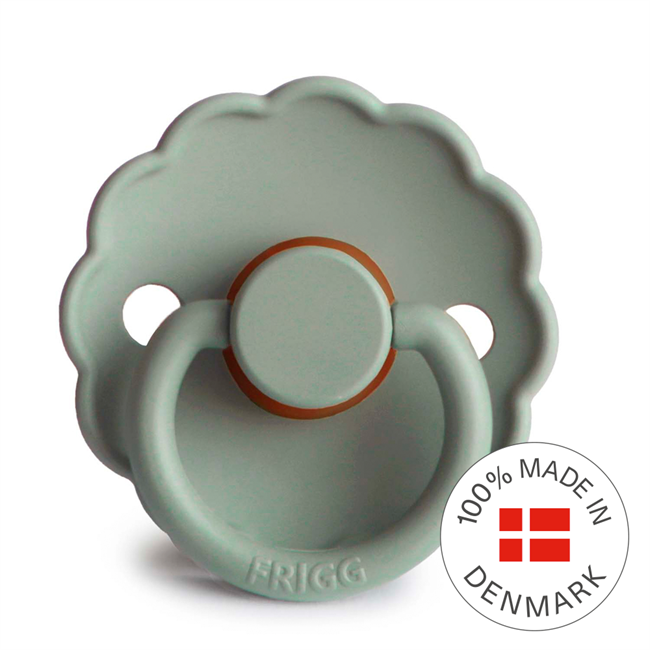 FRIGG Daisy Round Latex Pacifier – Sage