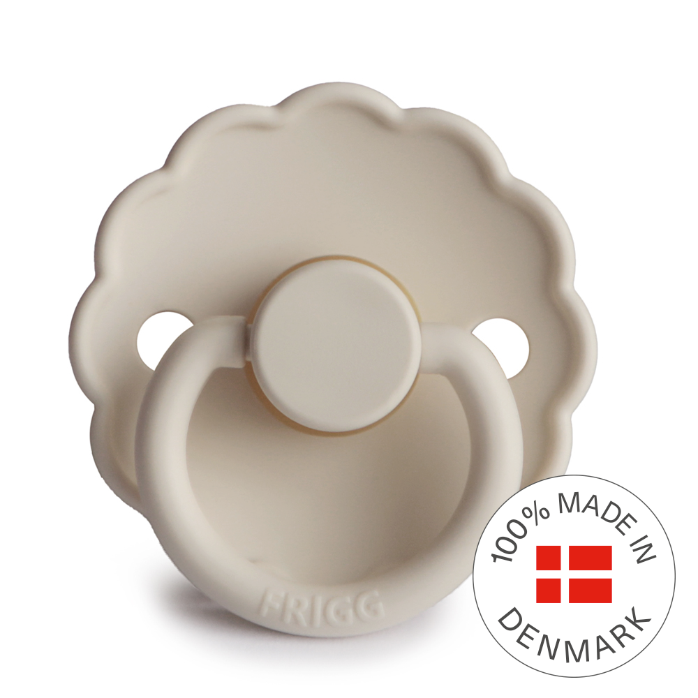 FRIGG Daisy Round Latex Pacifier – Sandstone