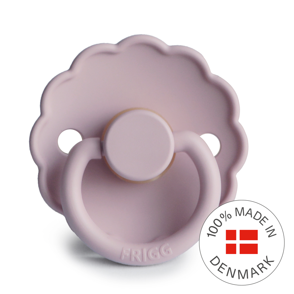 FRIGG Daisy Round Latex Pacifier – Soft Lilac