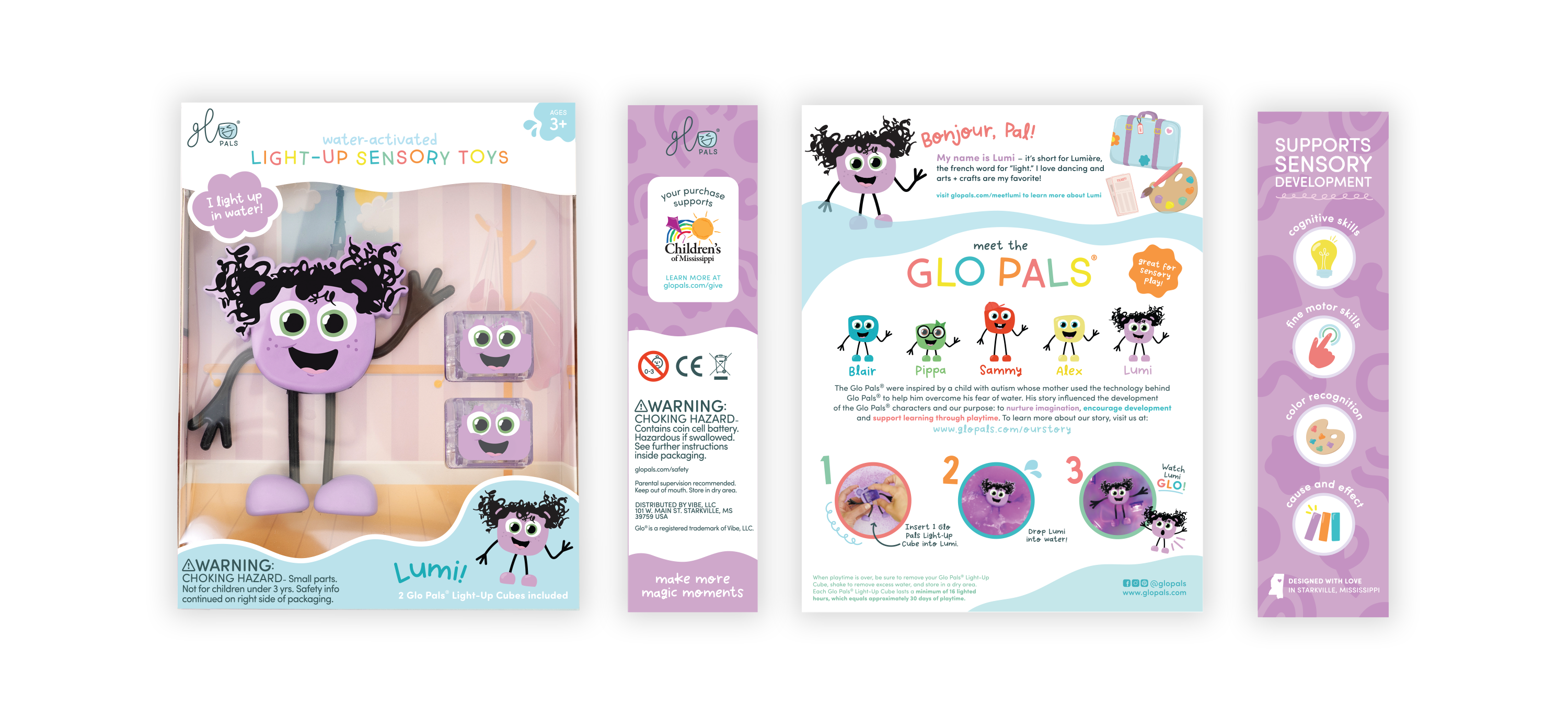 Glo Pals® Water Activated Light-Up Sensory Toys – Lumi