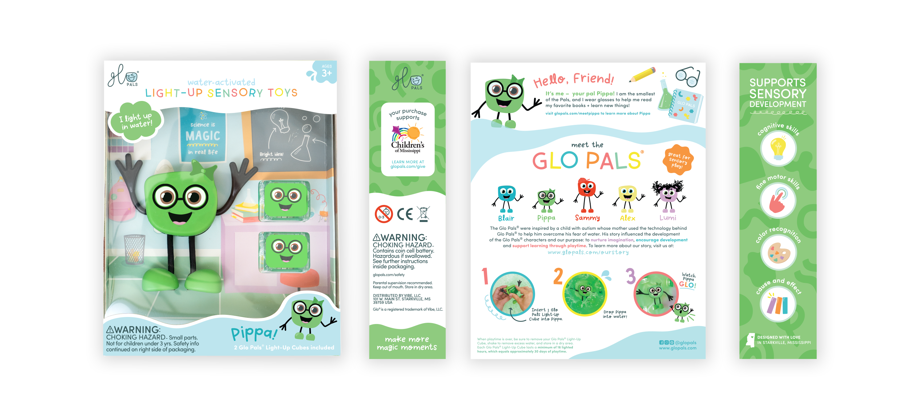 Glo Pals® Water Activated Light-Up Sensory Toys – Pippa