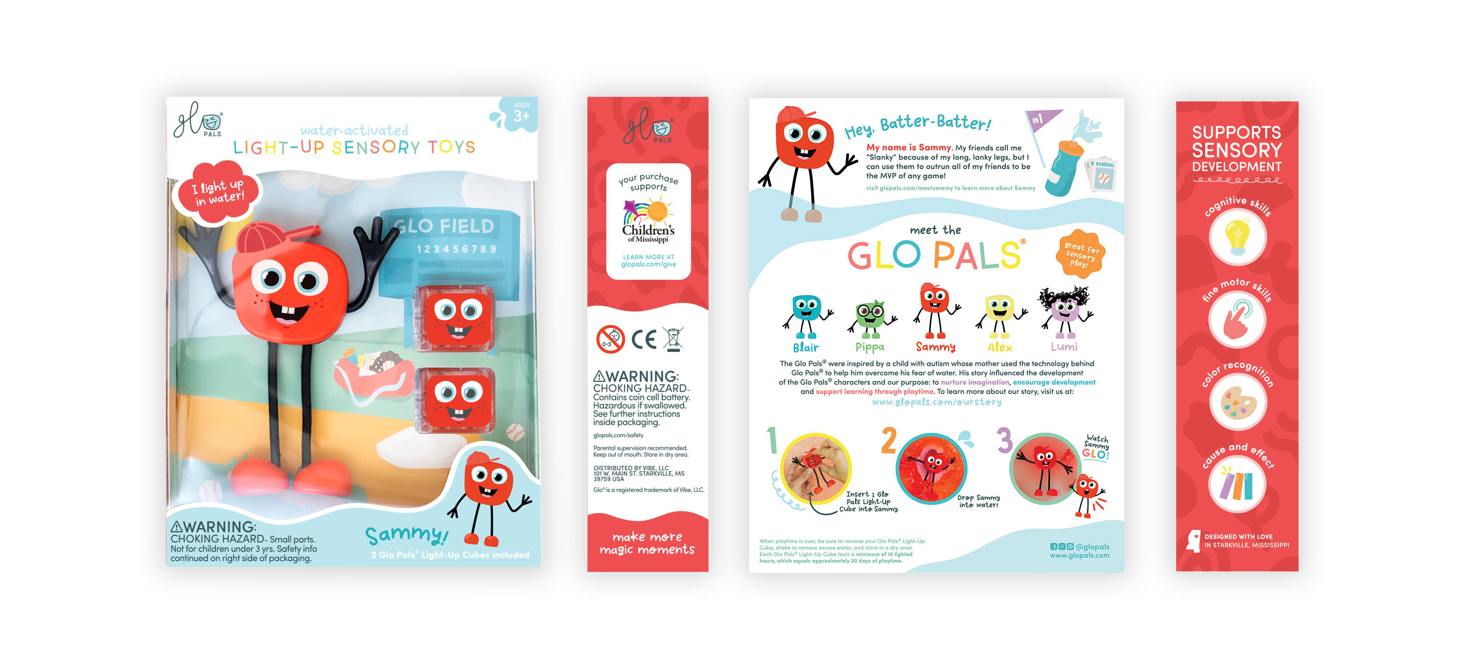 Glo Pals® Water Activated Light-Up Sensory Toys – Sammy