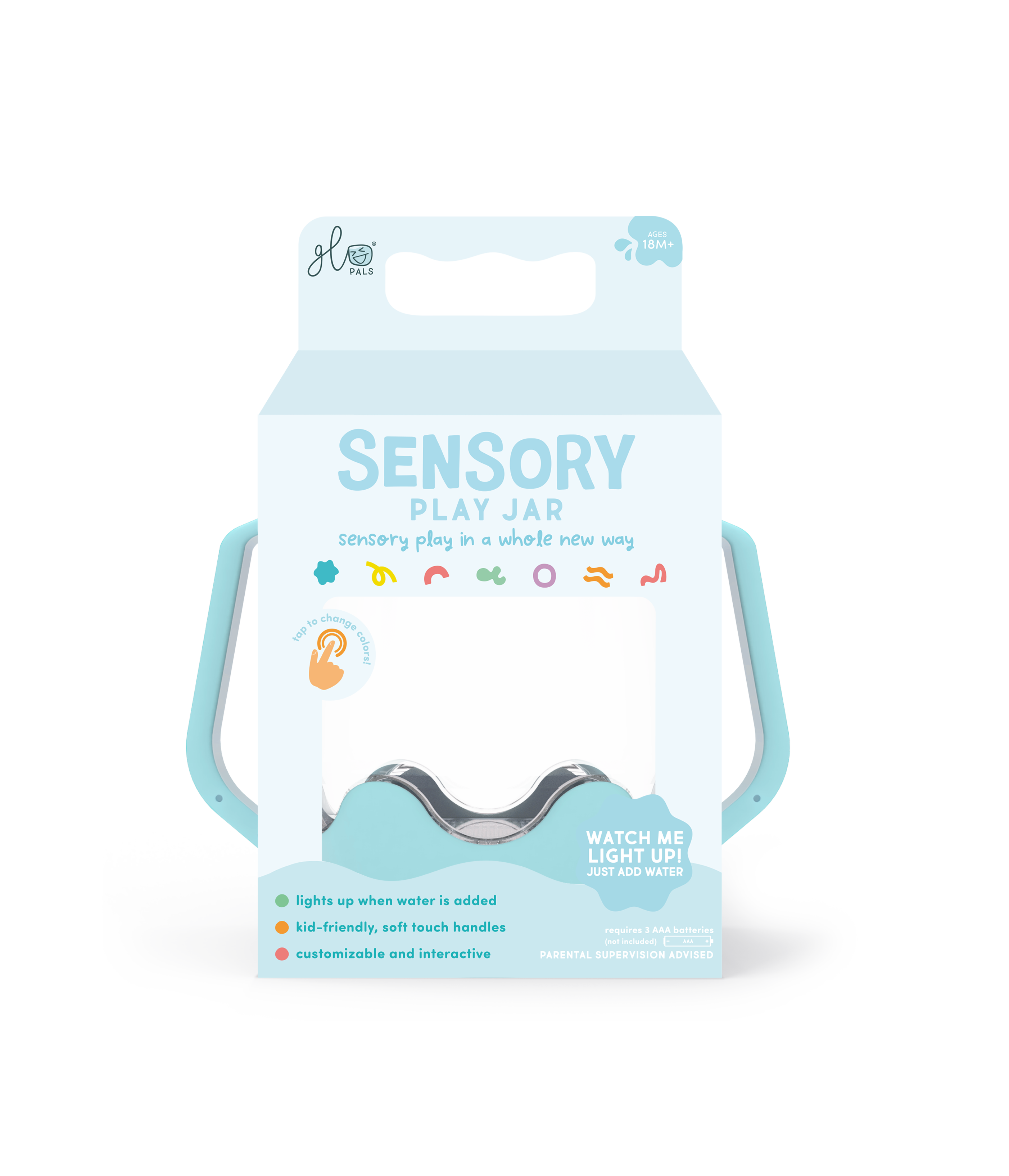 Glo Pals® Water Activated Sensory Play Jar – Frosty Fun