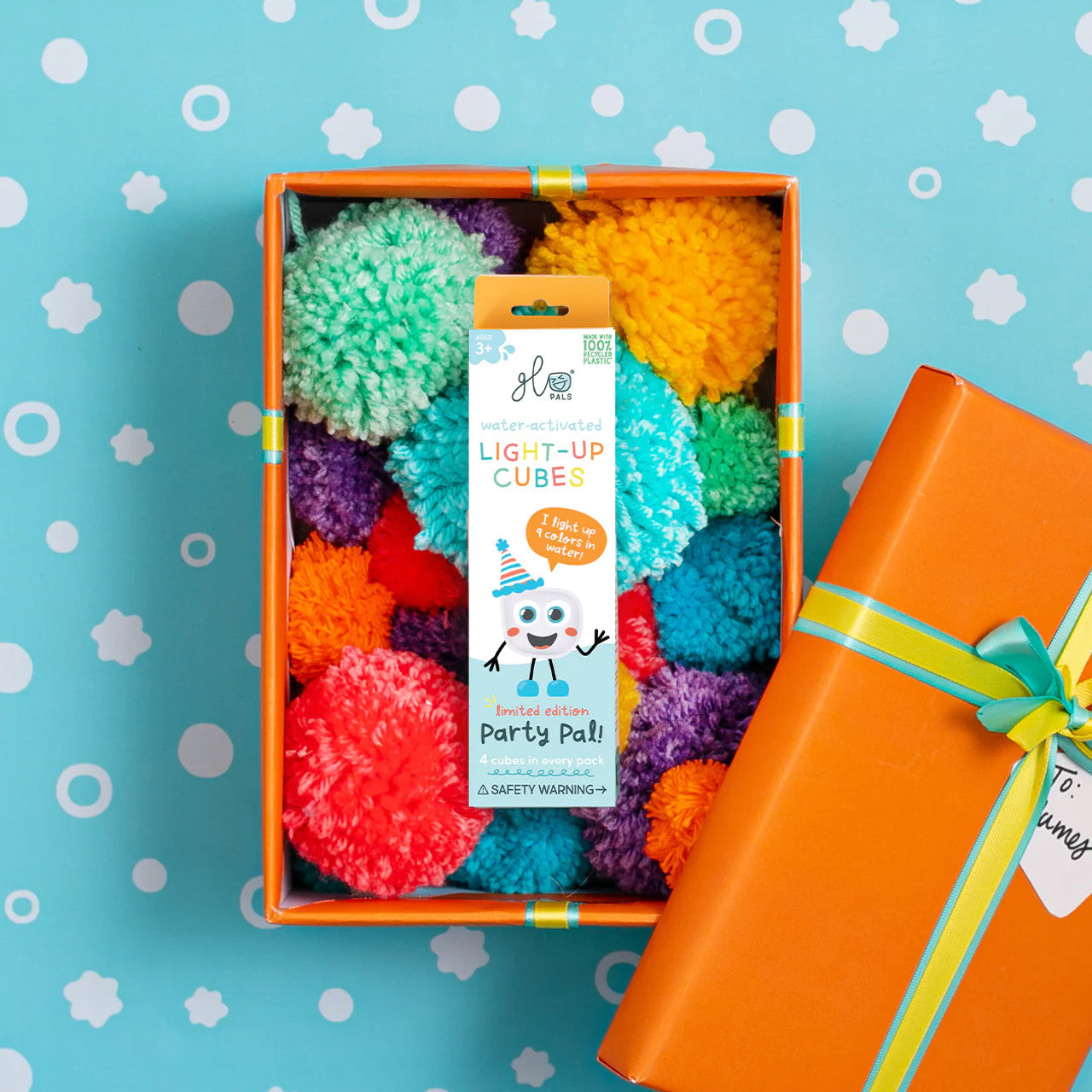 Glo Pals® Water Activated Light-Up Cubes – Party Pals (4 Pack)