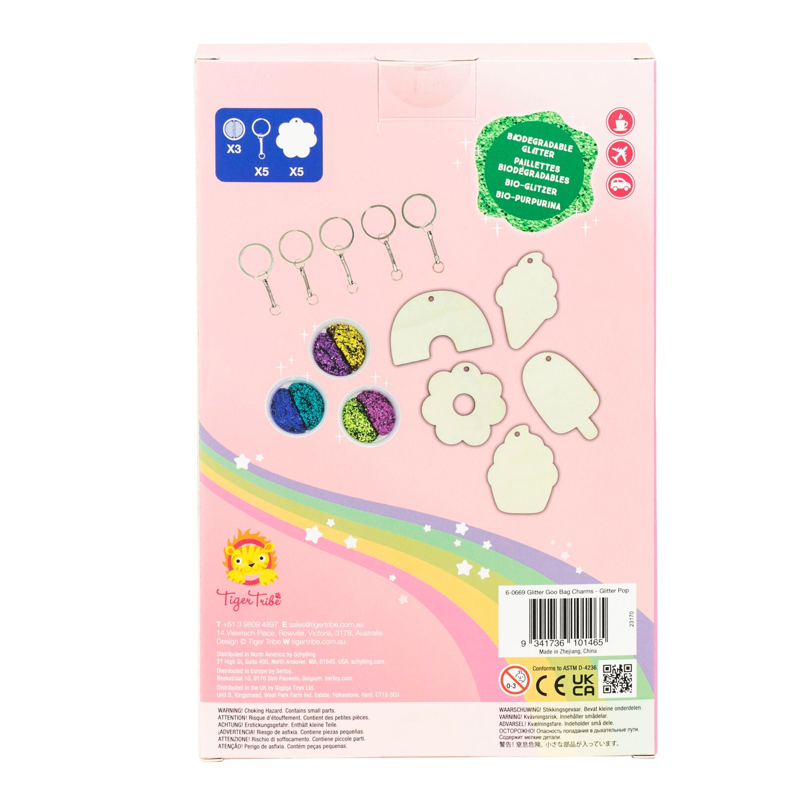 Tiger Tribe Glitter Goo Bag Charms – Glitter Pop